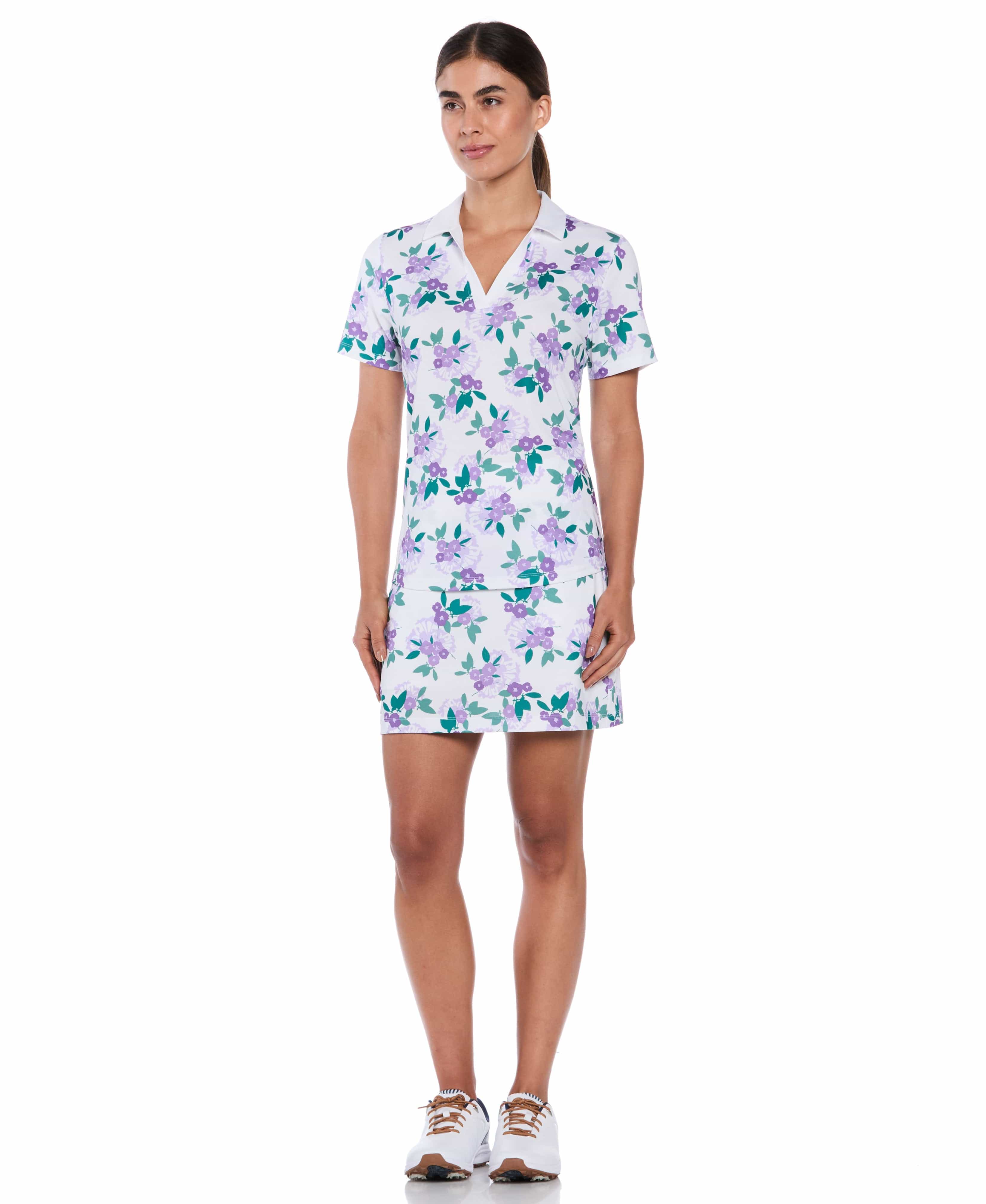Women's Open Floral Skort | 16" Length - Image 4