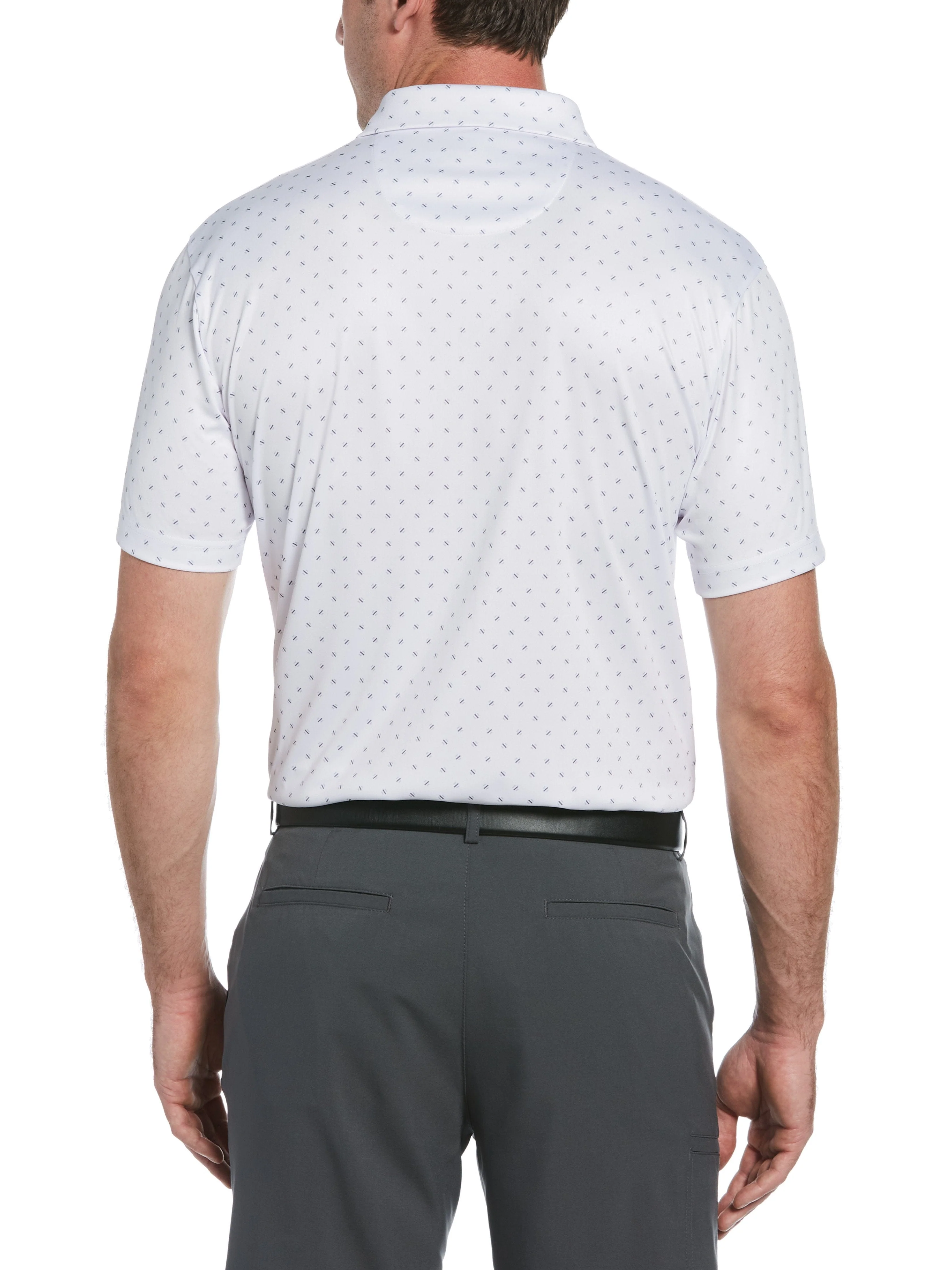 Men's All Over Geo Print Golf Polo - Image 2