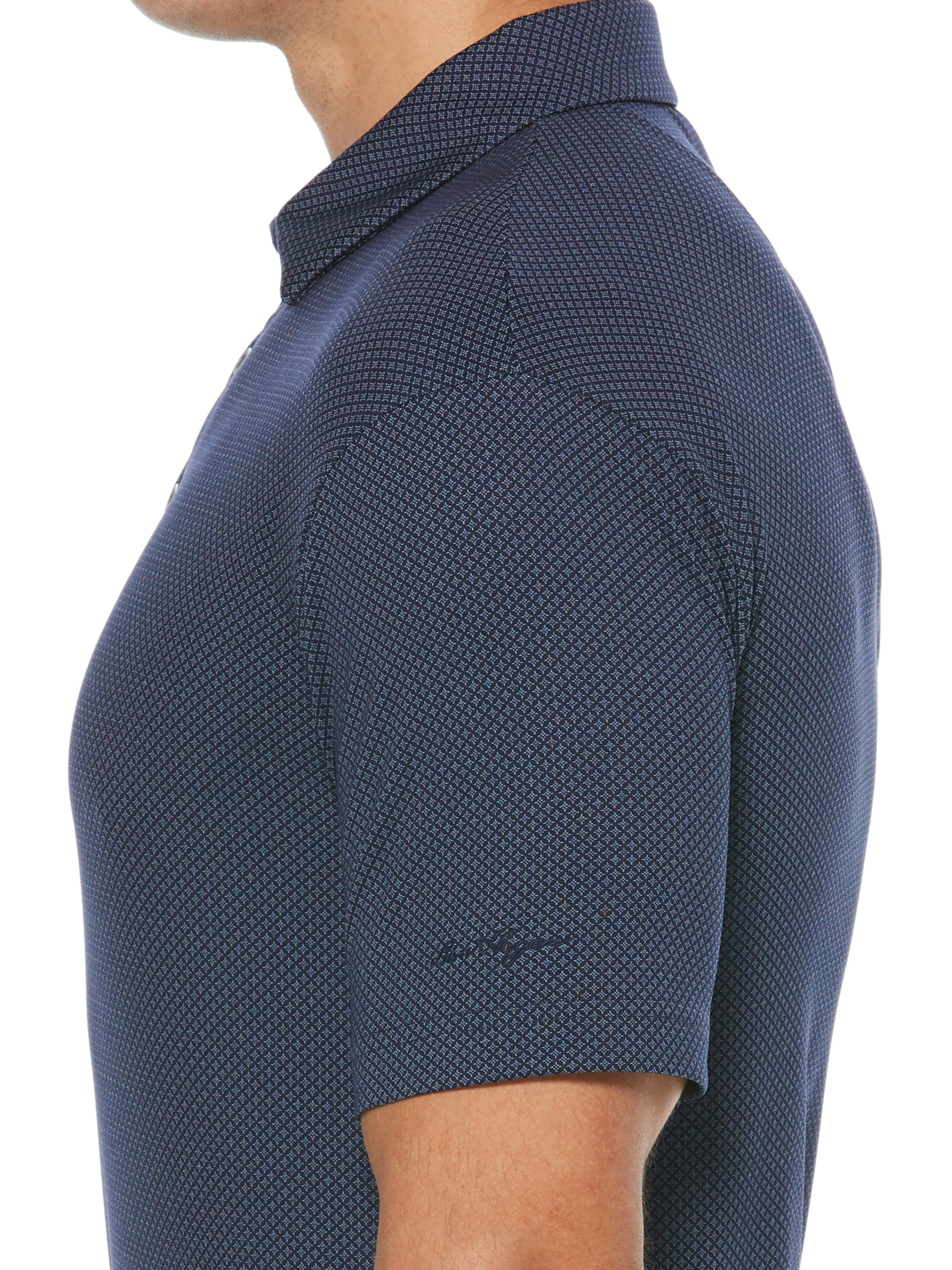 Men's All Over Mini Diamon Jacquard Polo - Image 3