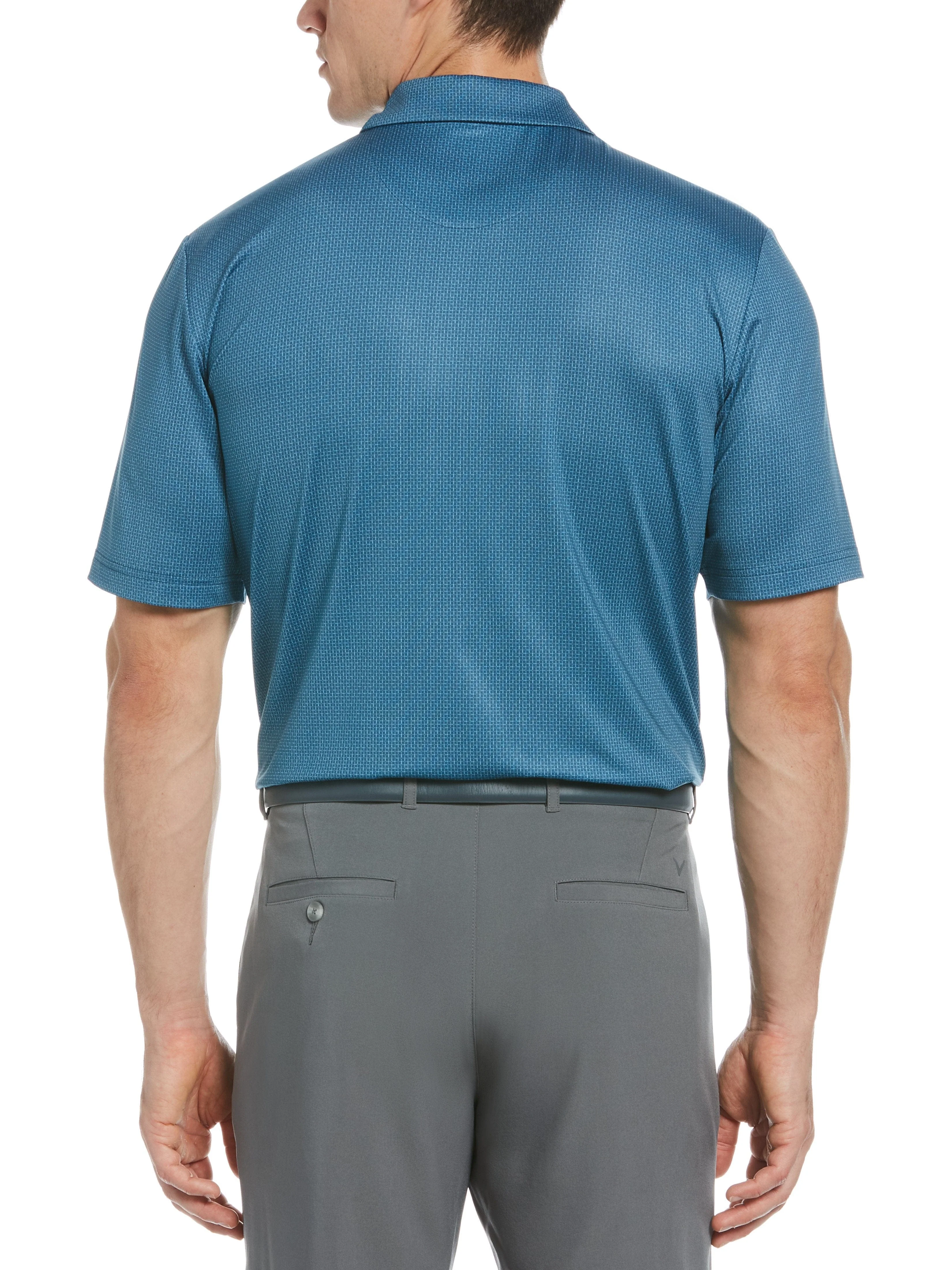 Big & Tall Allover Grid Polo - Image 2