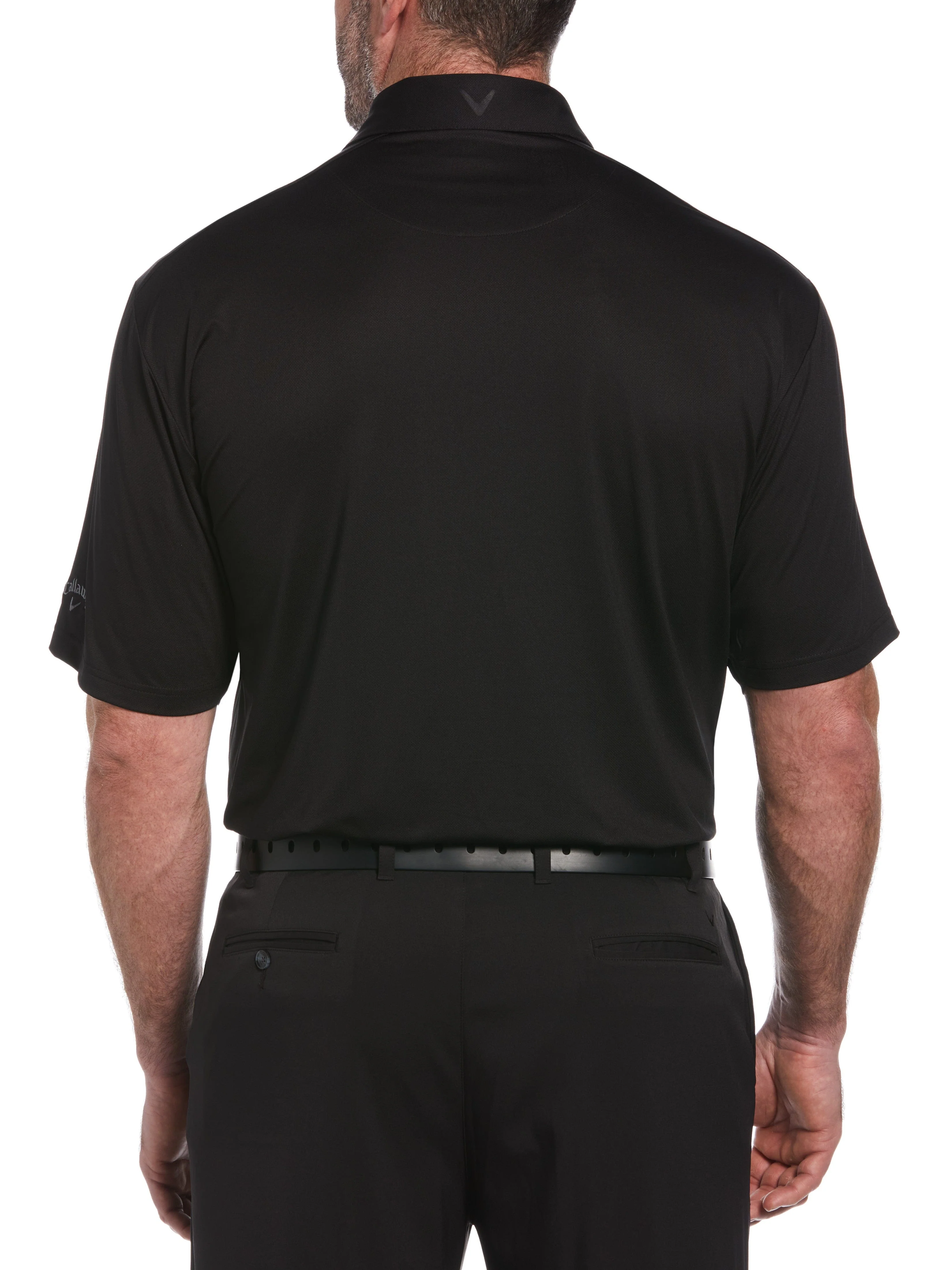 Big & Tall Cooling Micro Hex Polo with Chevron - Image 2