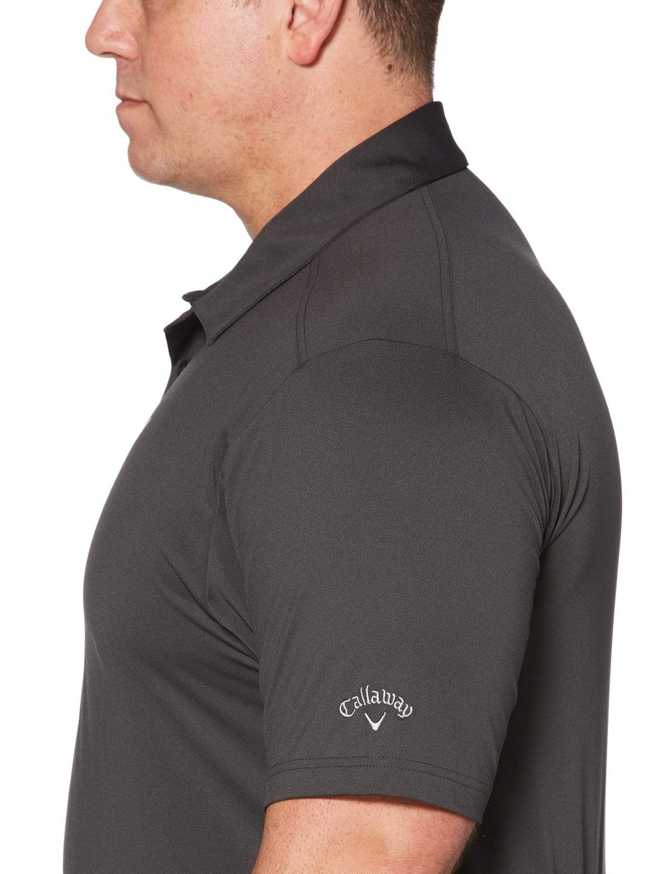 Big & Tall Cooling Micro Hex Polo with Chevron - Image 3