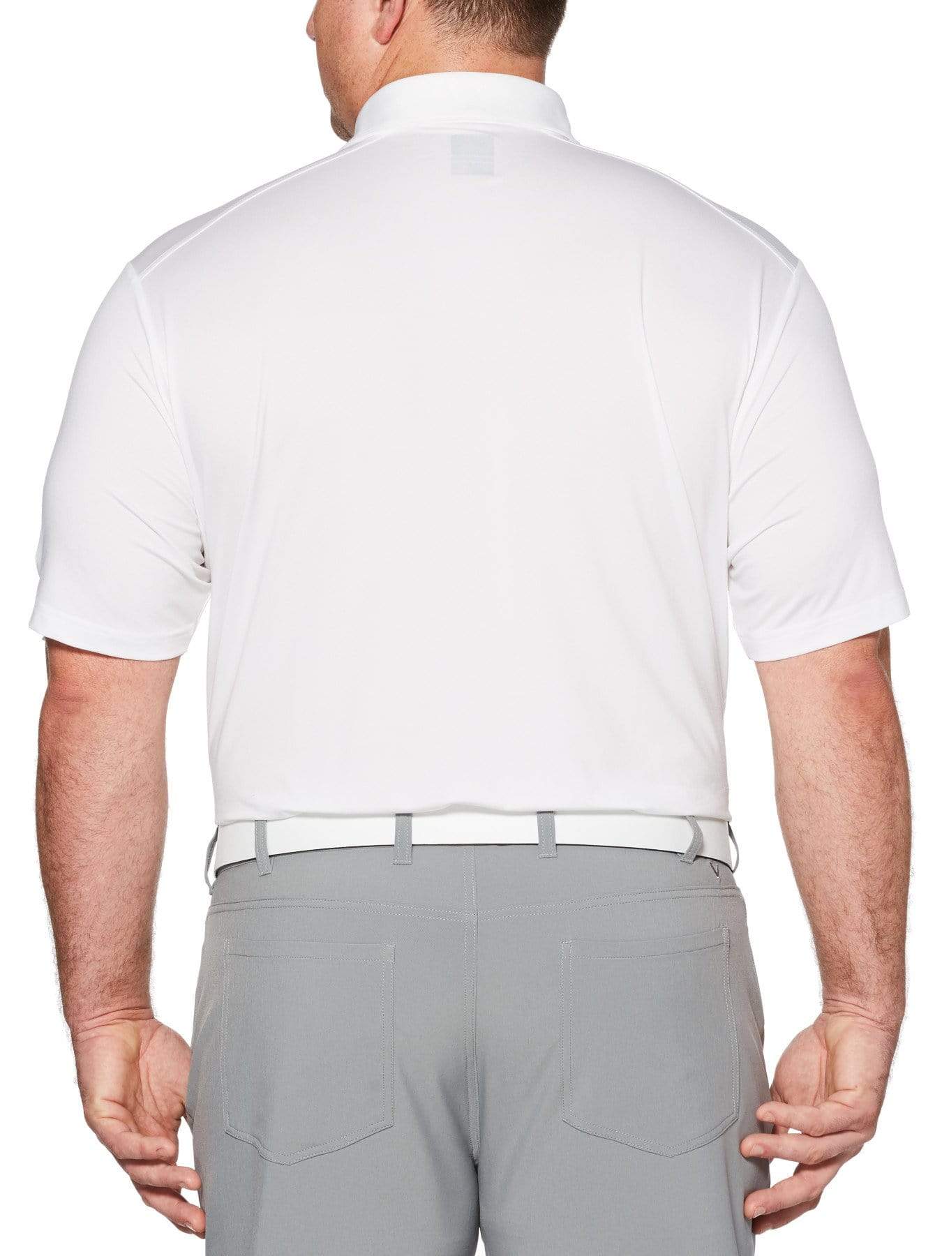 Big & Tall Cooling Micro Hex Polo with Chevron - Image 2