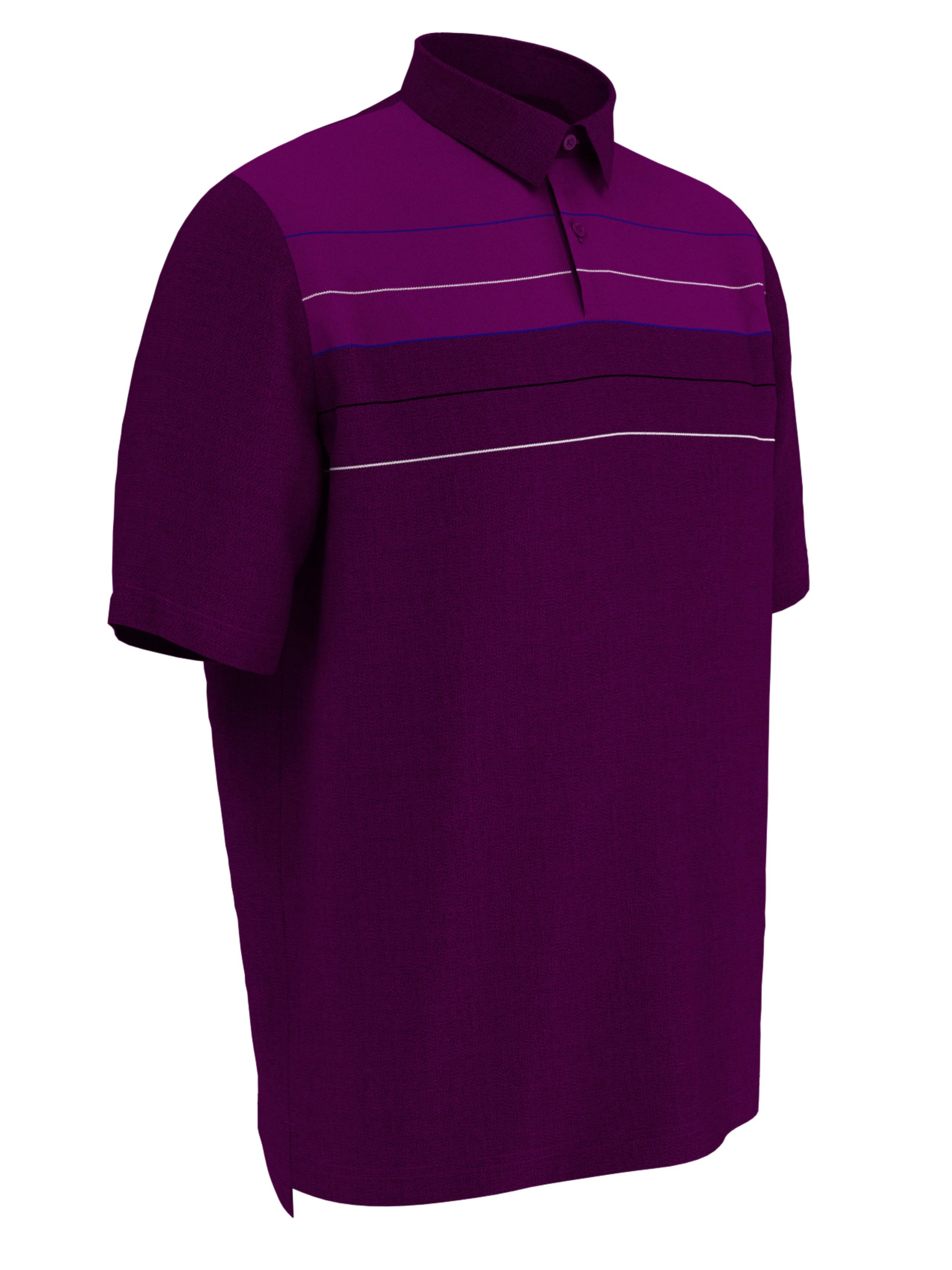 Big & Tall Jaspe Color Block Golf Polo - Image 2