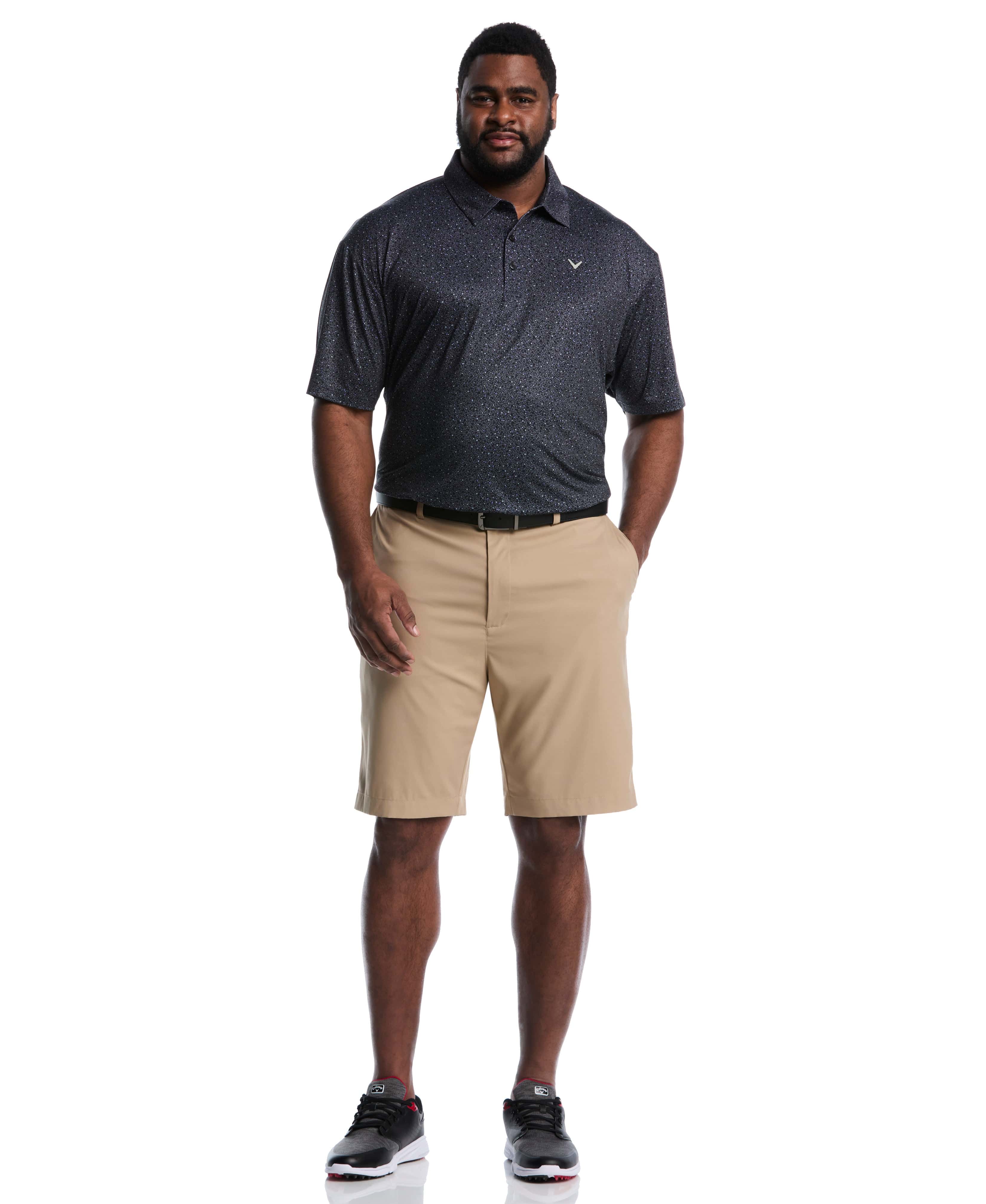 Big & Tall All Over Confetti Floral Print Polo - Image 8
