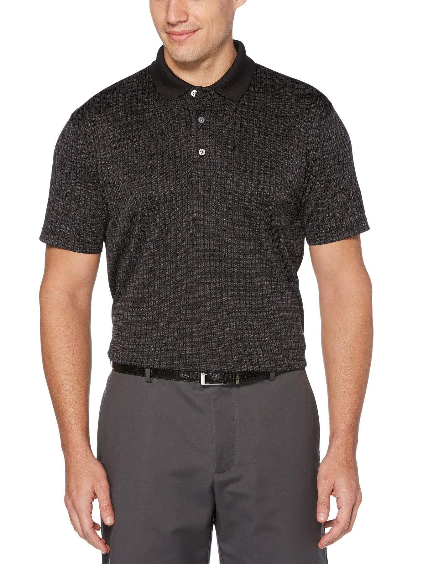 Men's Birdseye Mini Box Print Polo