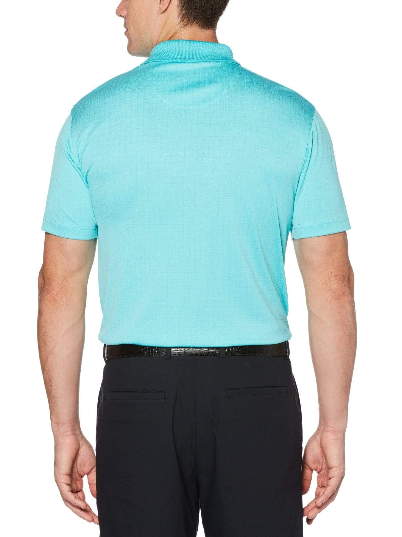 Men's Birdseye Mini Box Print Polo - Image 2