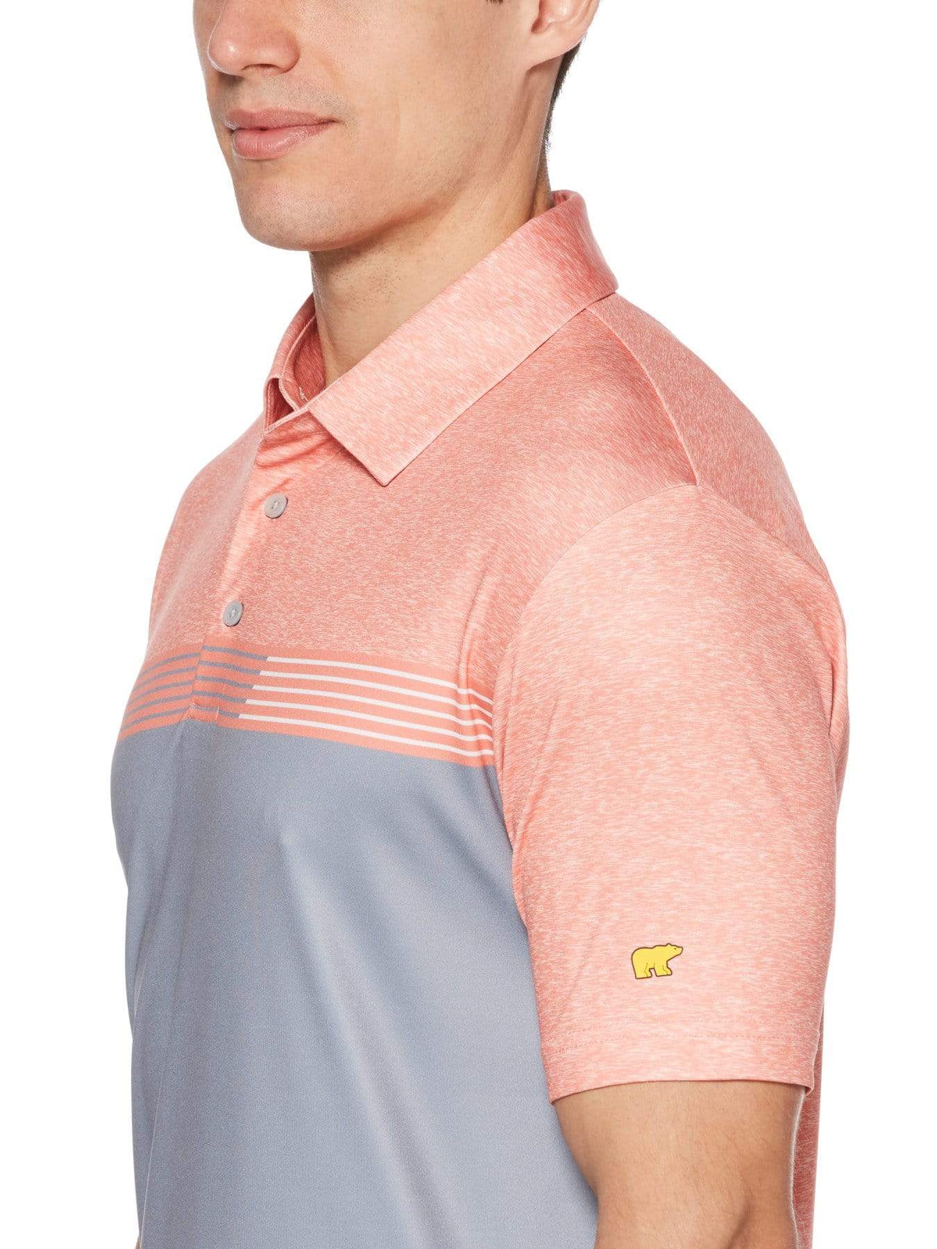 Men's Chest Print Short Sleeve Golf Polo - Image 3