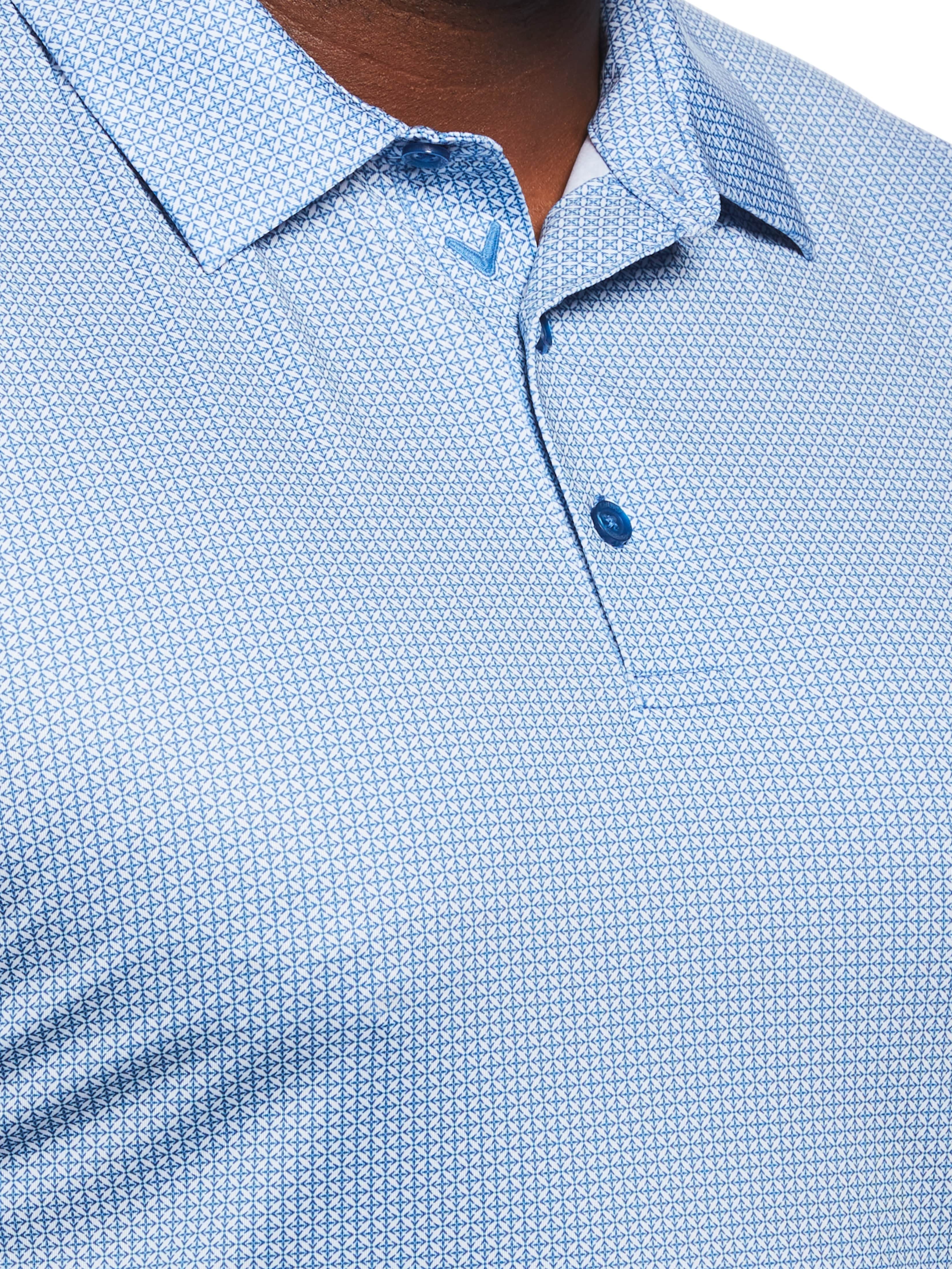 Chevron Foulard Print Golf Polo - Image 3
