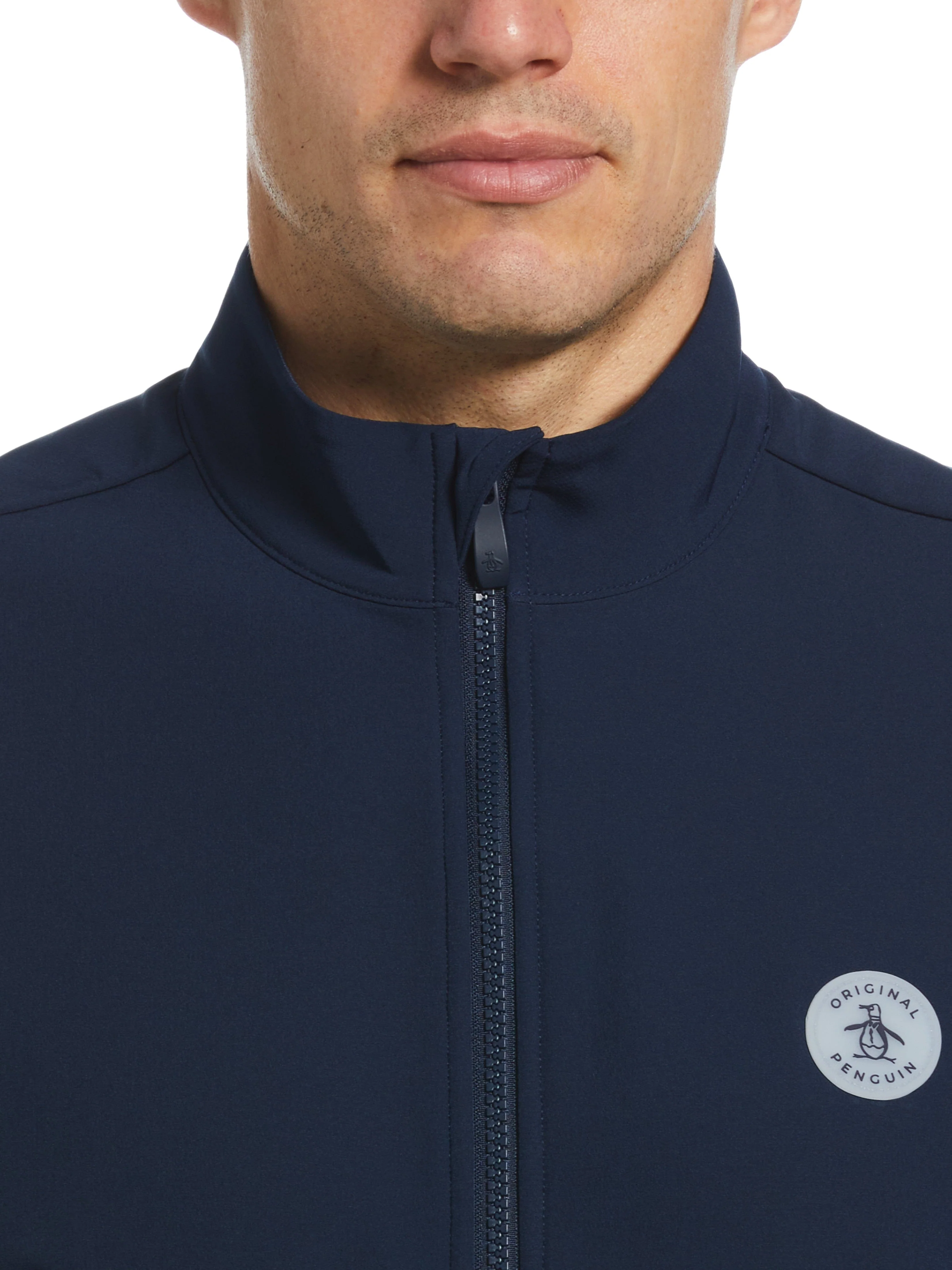 Men's Color Block Fleece Full Zip Jacket - Image 3