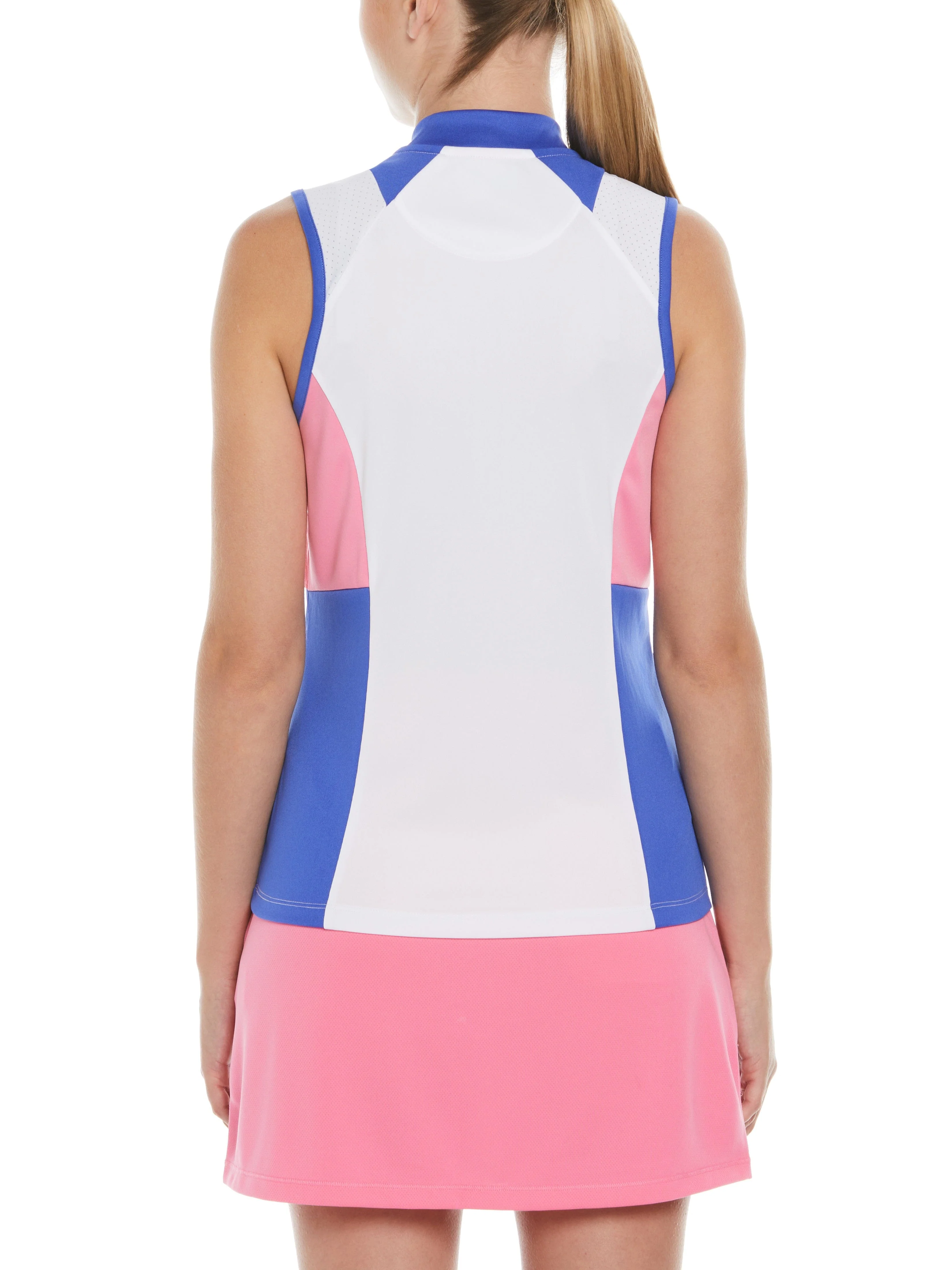 Women's Color Block Print Golf Polo - Image 2