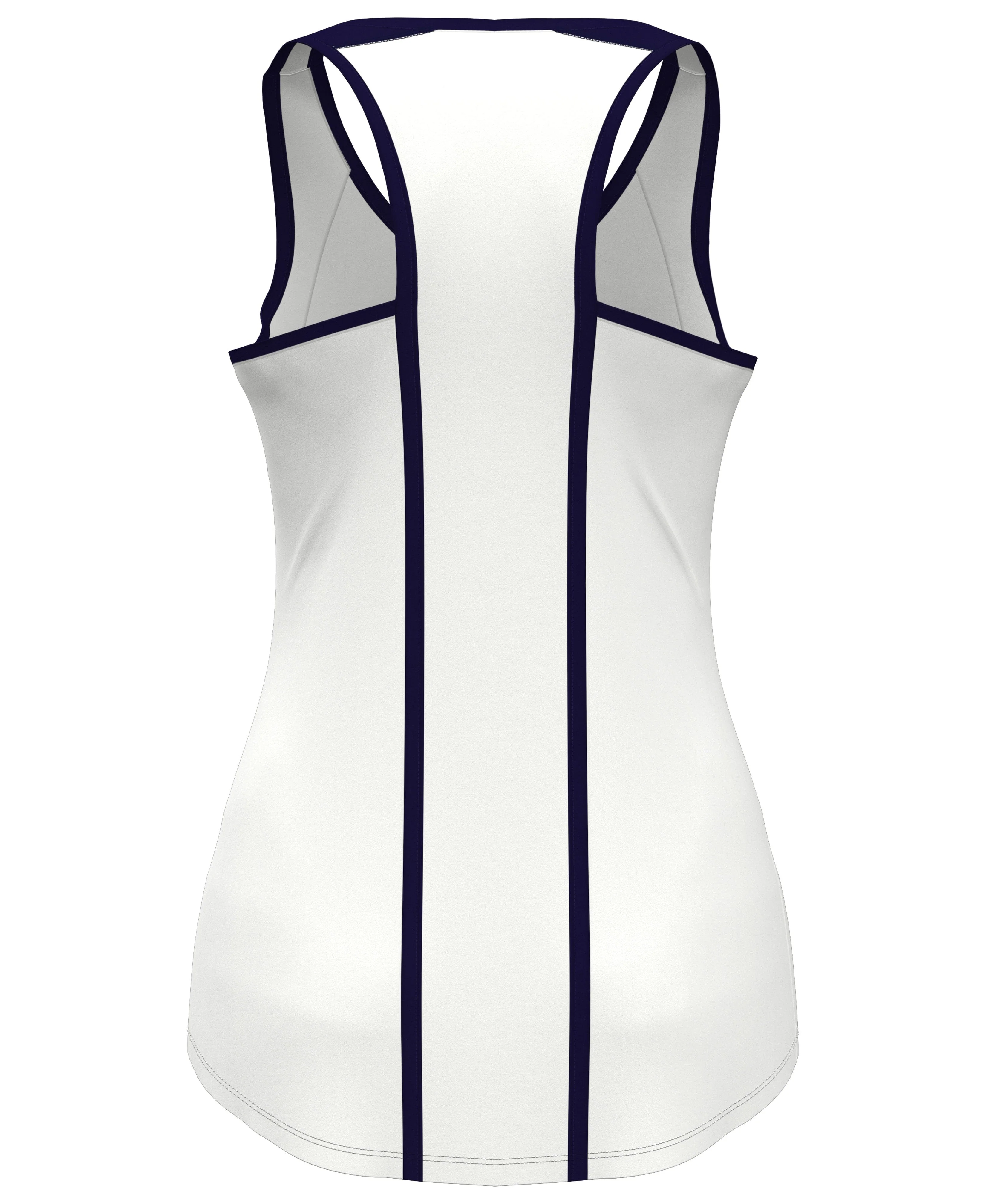 Women's Color Block Tennis Tank Top with Zip - Image 8