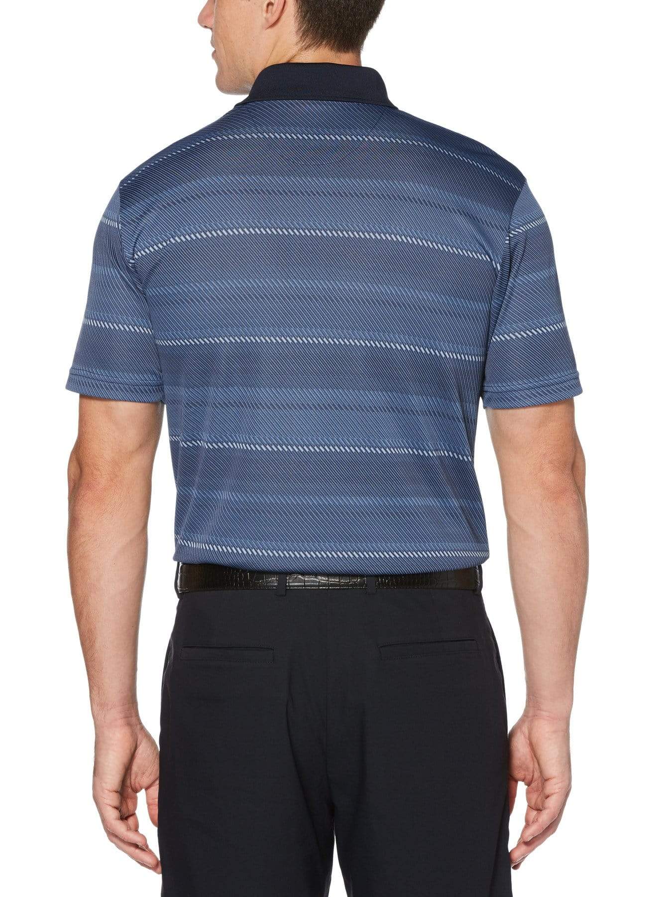 Men's Diagonal Stripe Polo - Image 2