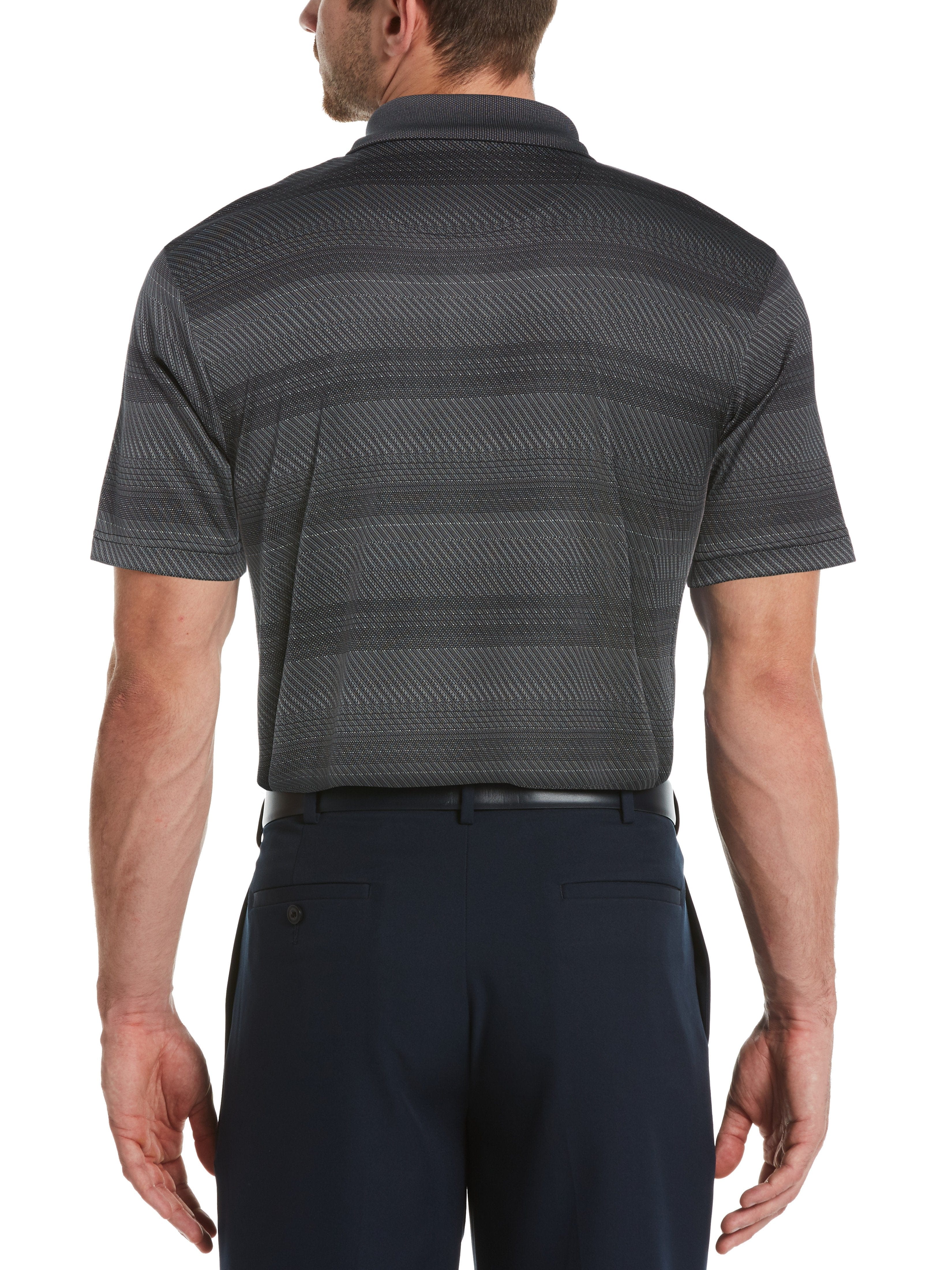 Men's Digital Striped Jacquard Polo - Image 2