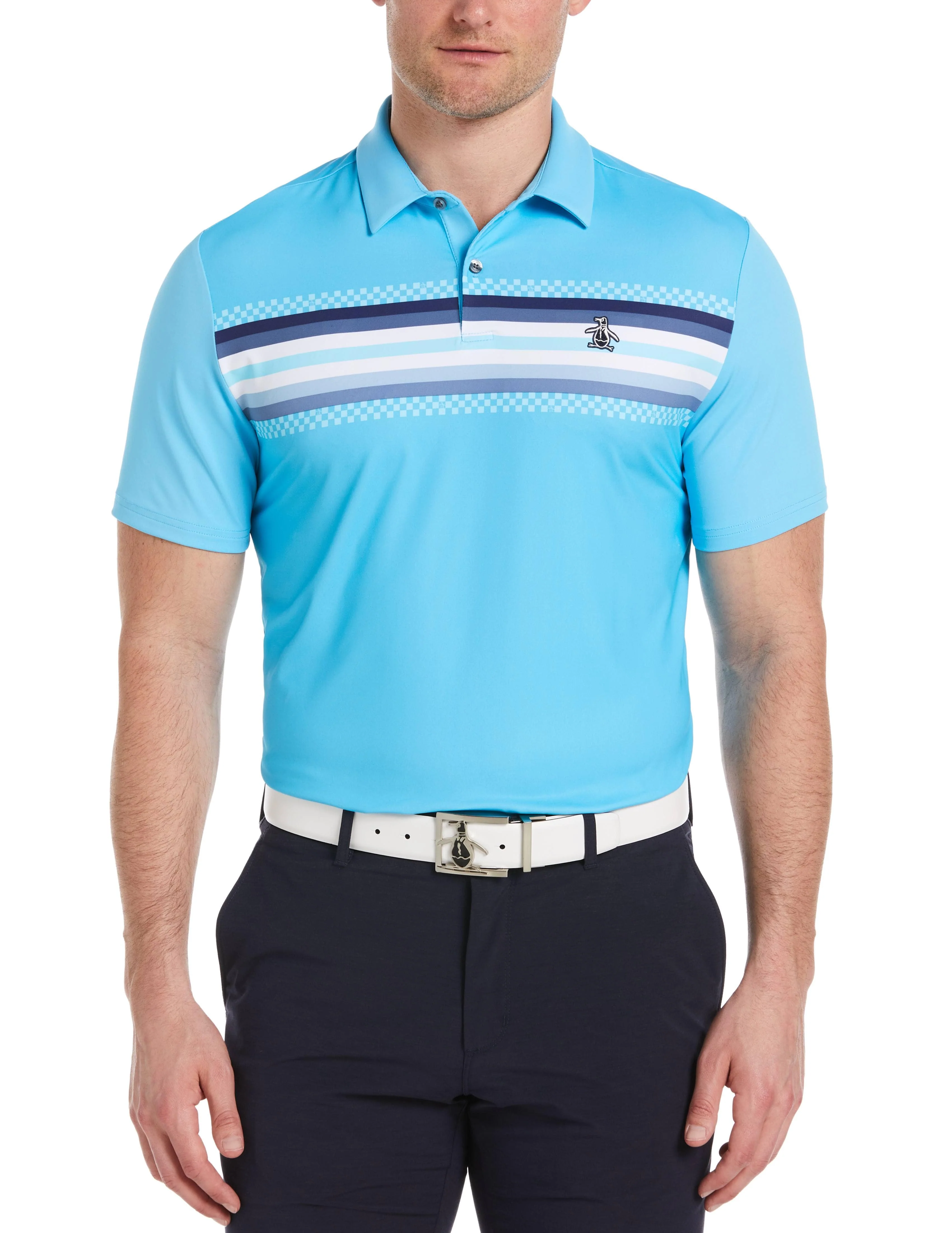 Men's Engineered Coastal Ombre Print Golf Polo Shirt