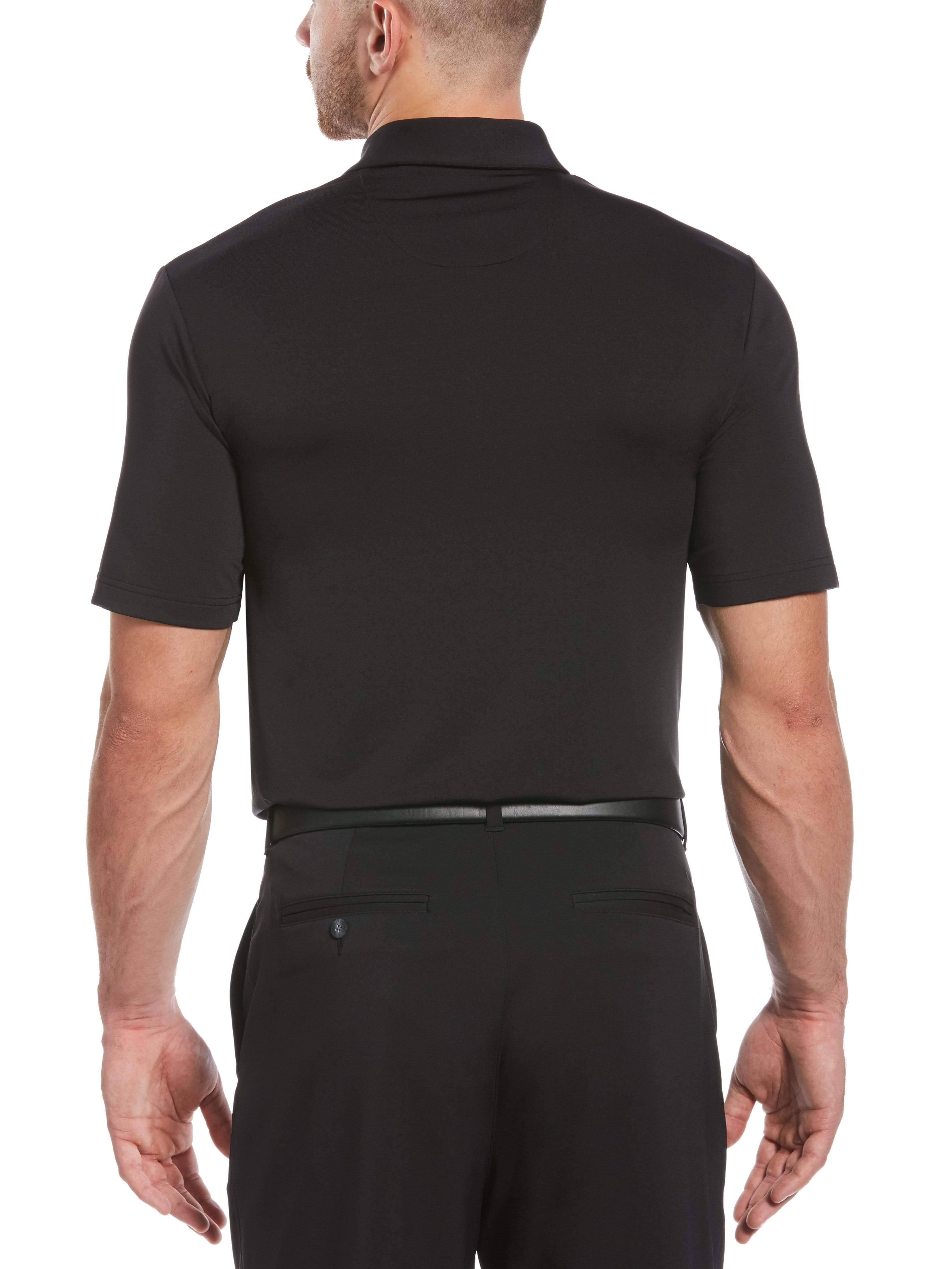 Men's Engineered Space Dyed Chest Stripe Jacquard Polo - Image 2