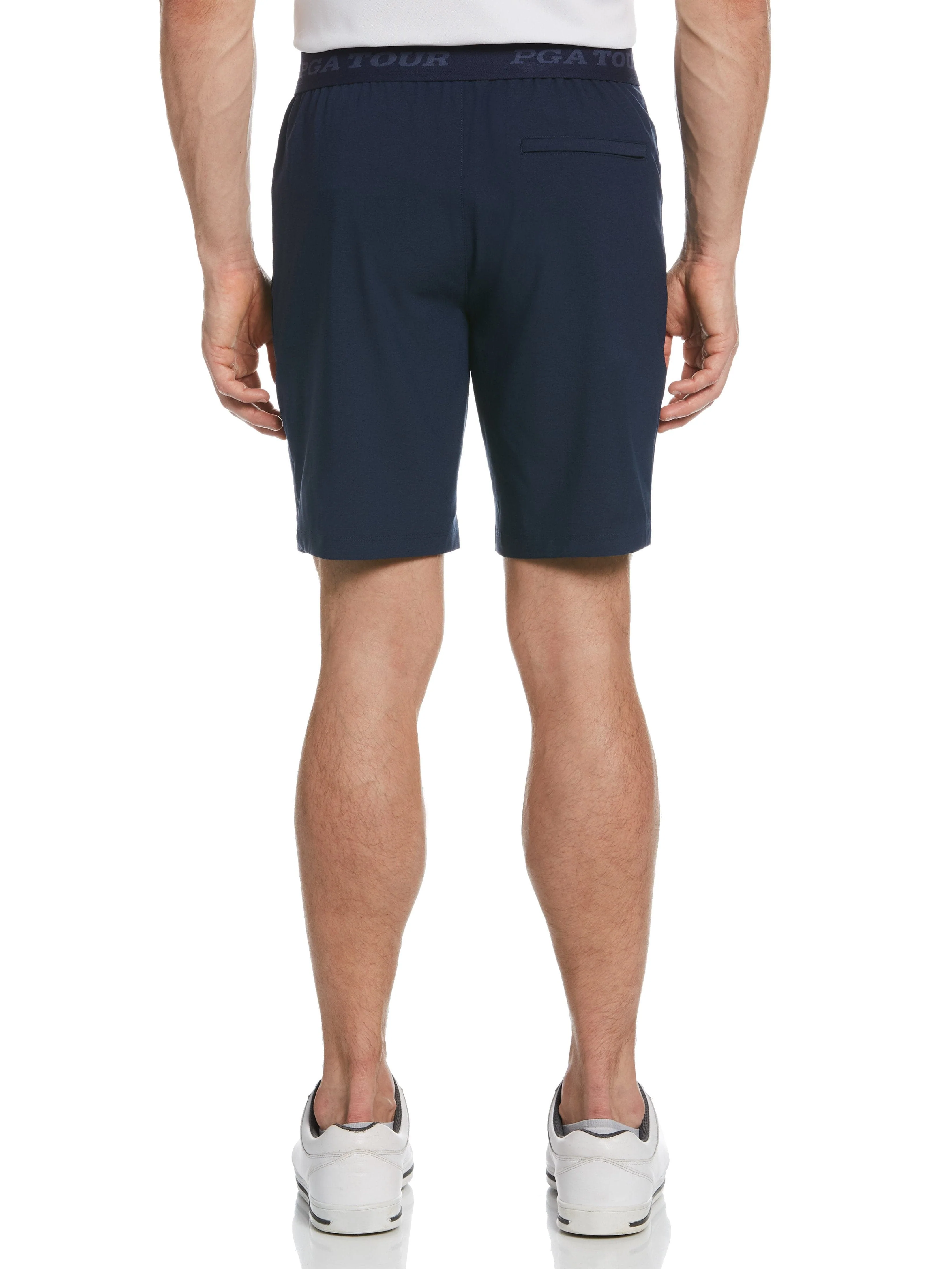 Men's Exposed Elastic Waistband Dobby Golf Short - Image 2