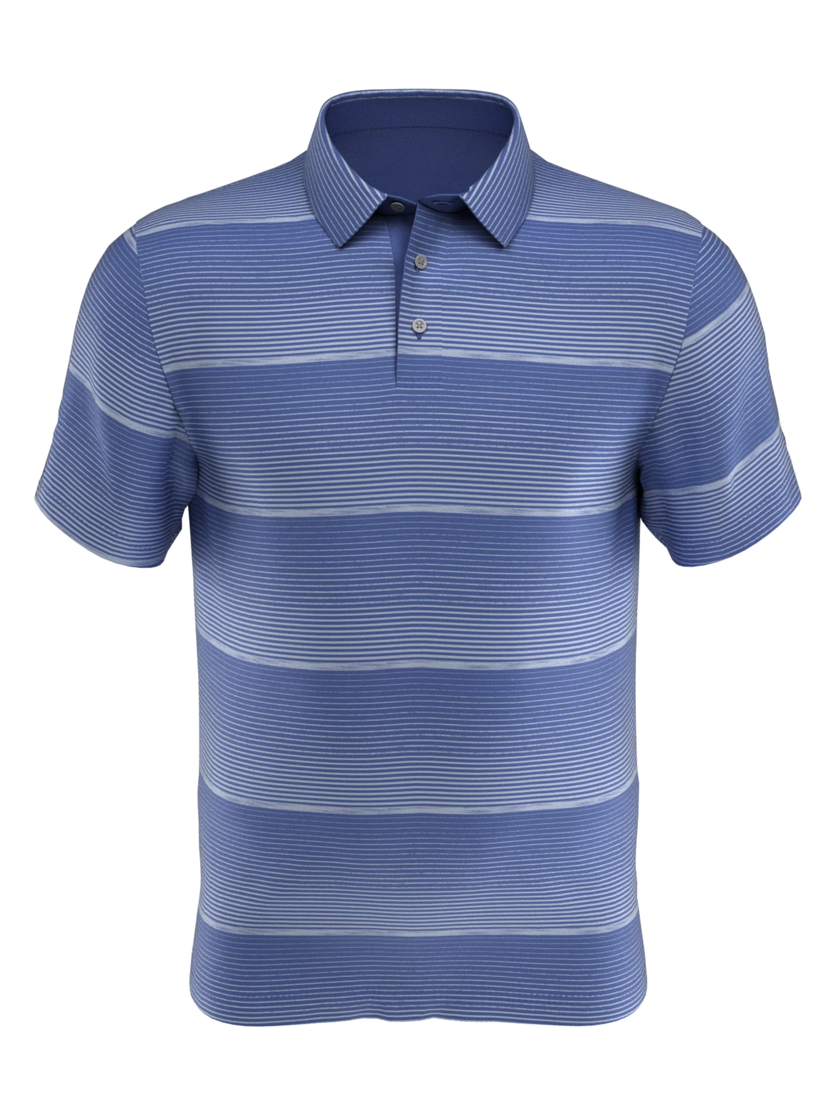 Boys Faded Space Dye Striped Golf Polo
