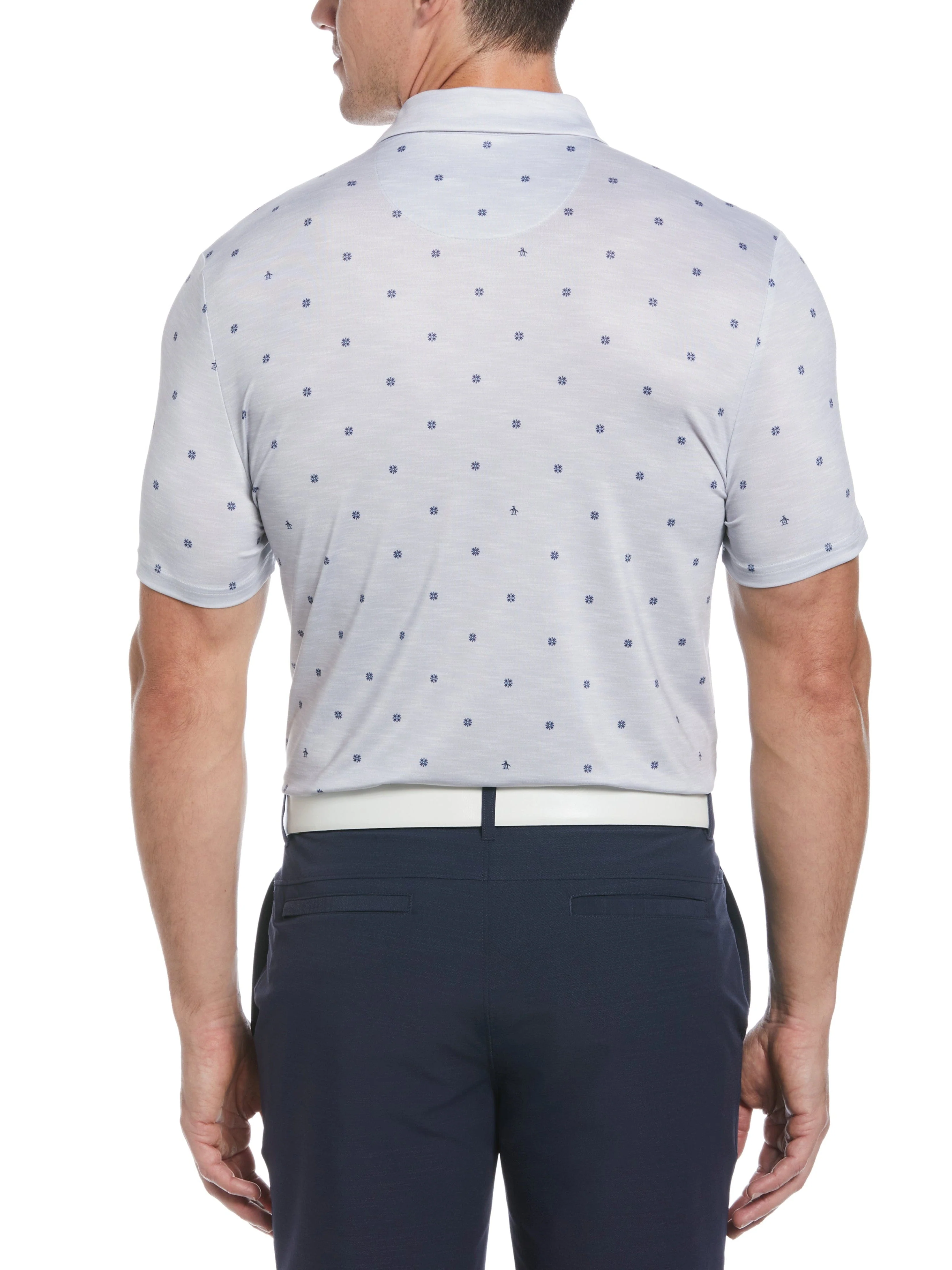 Men's Fair Isle Print Golf Polo - Image 2