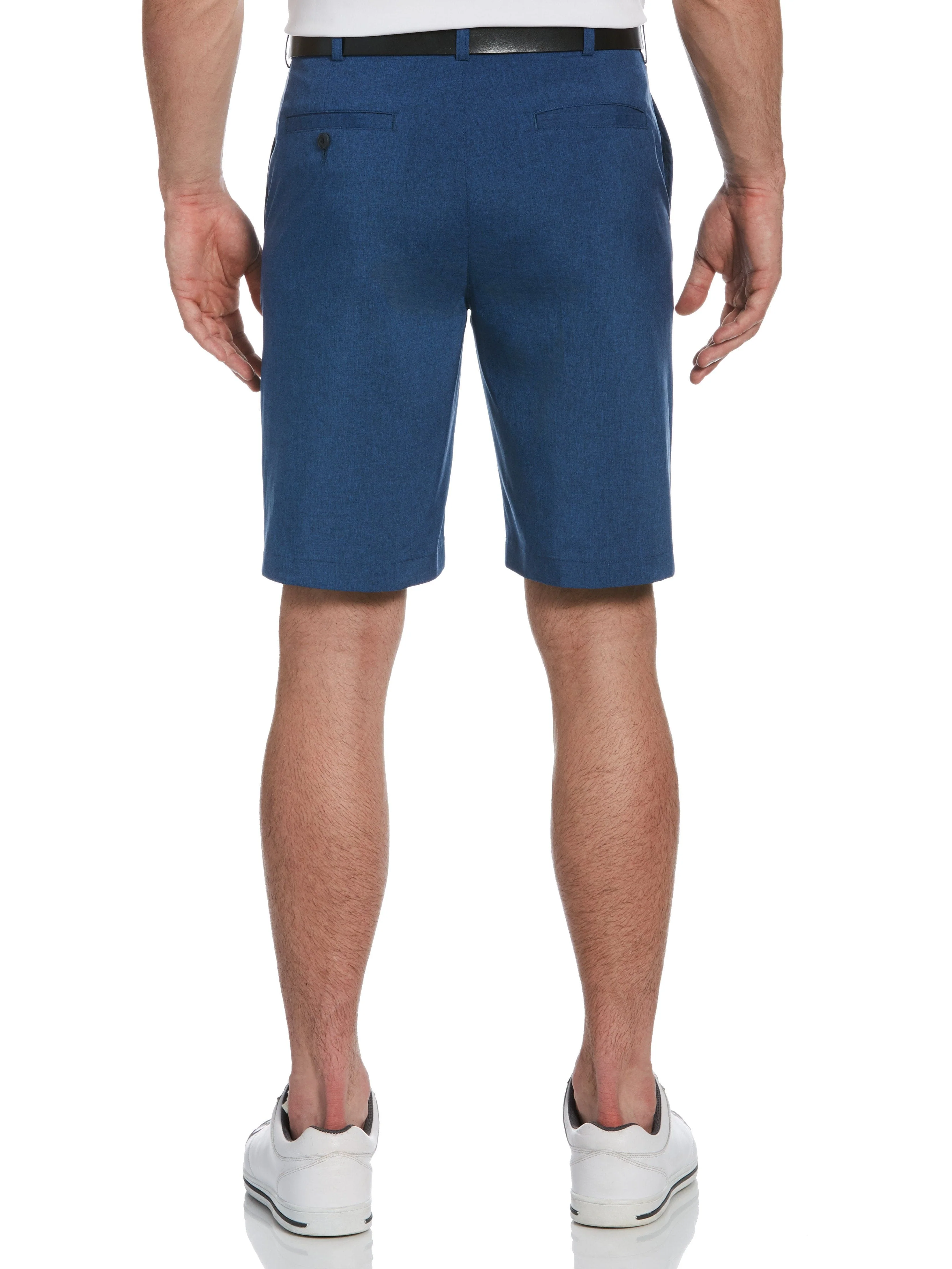 Men's Flat Front Heather Golf Short with Active Waistband - Image 2