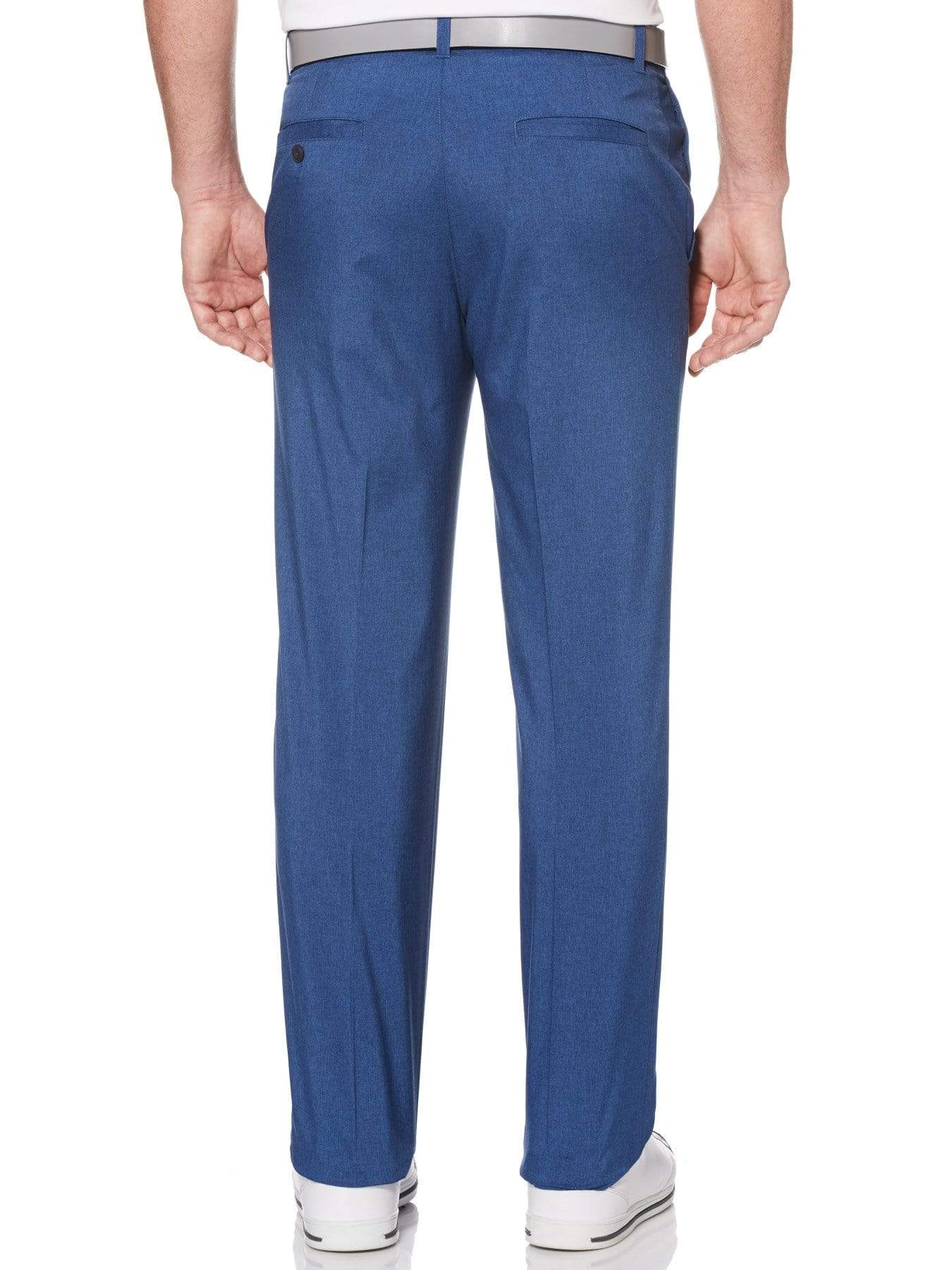 Men's Flat Front Heather Pant With Active Waistband - Image 2