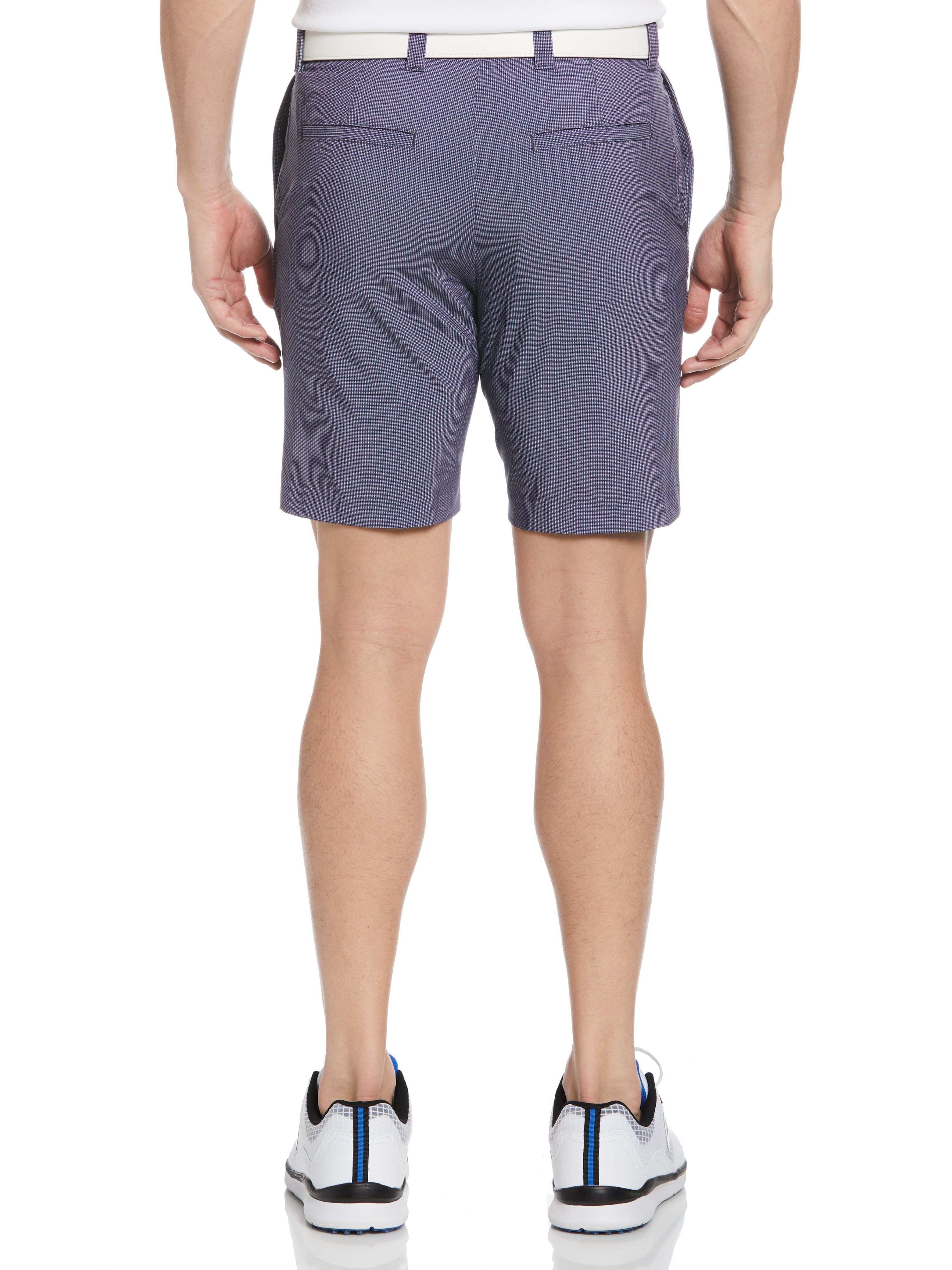 Men's Flat Front Mini Texture Print Golf Short - Image 2