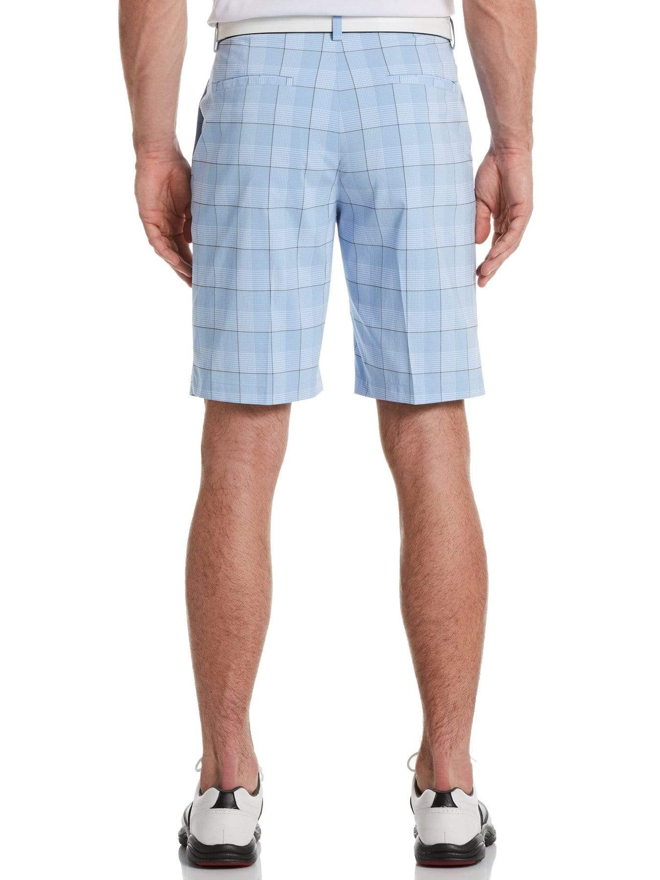 Men's Flat Front Yarn Dyed Stacked Print Golf Short - Image 2