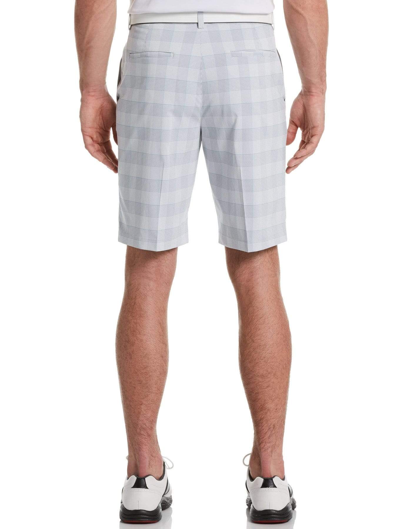 Men's Flat Front Yarn Dyed Stacked Print Golf Short - Image 2