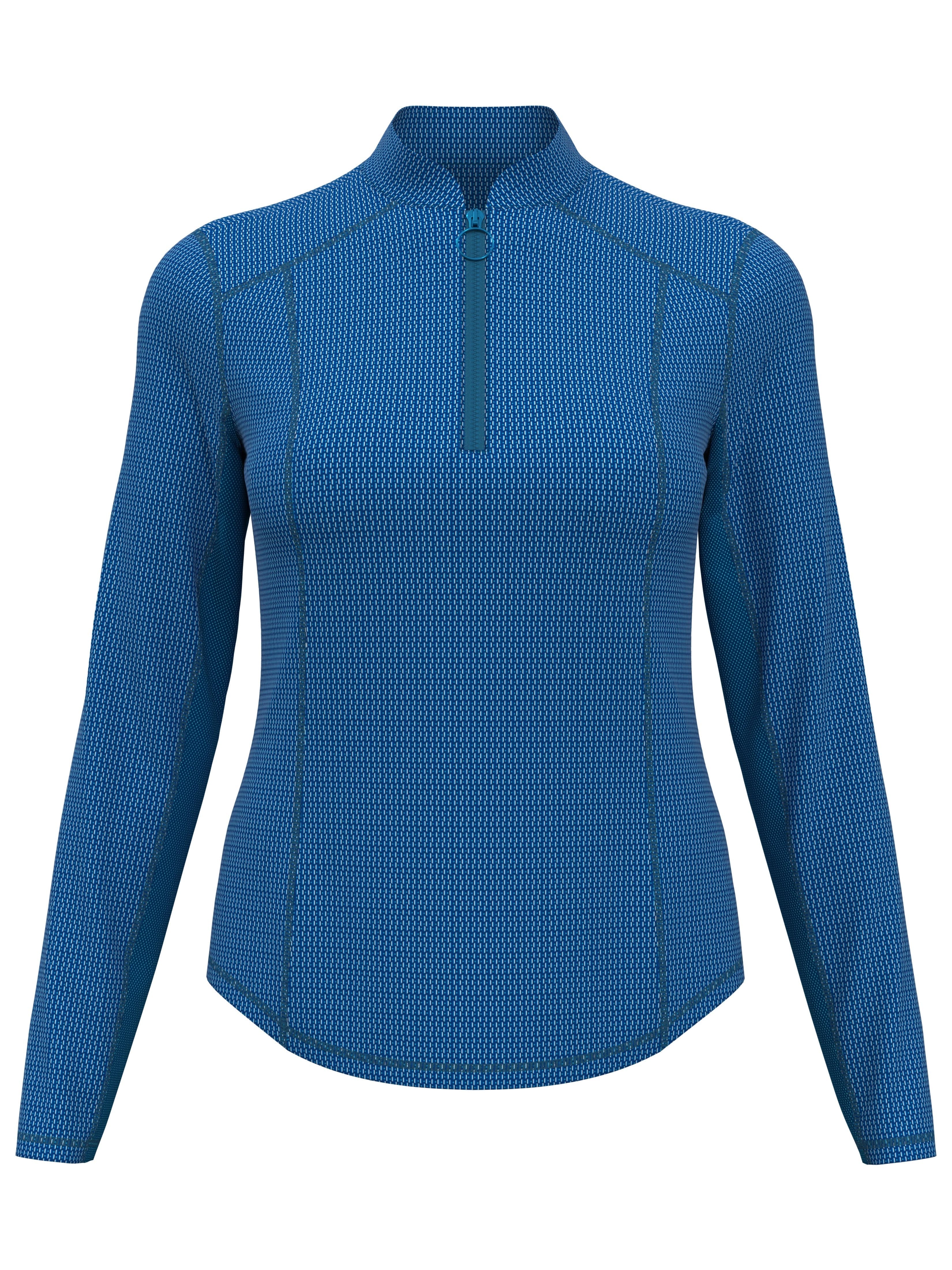 Women's Geo Print Sun Protection Golf Shirt