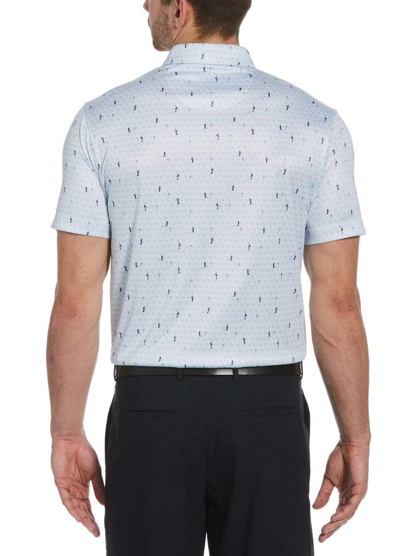 Men's Geo Swing Print Golf Polo - Image 2