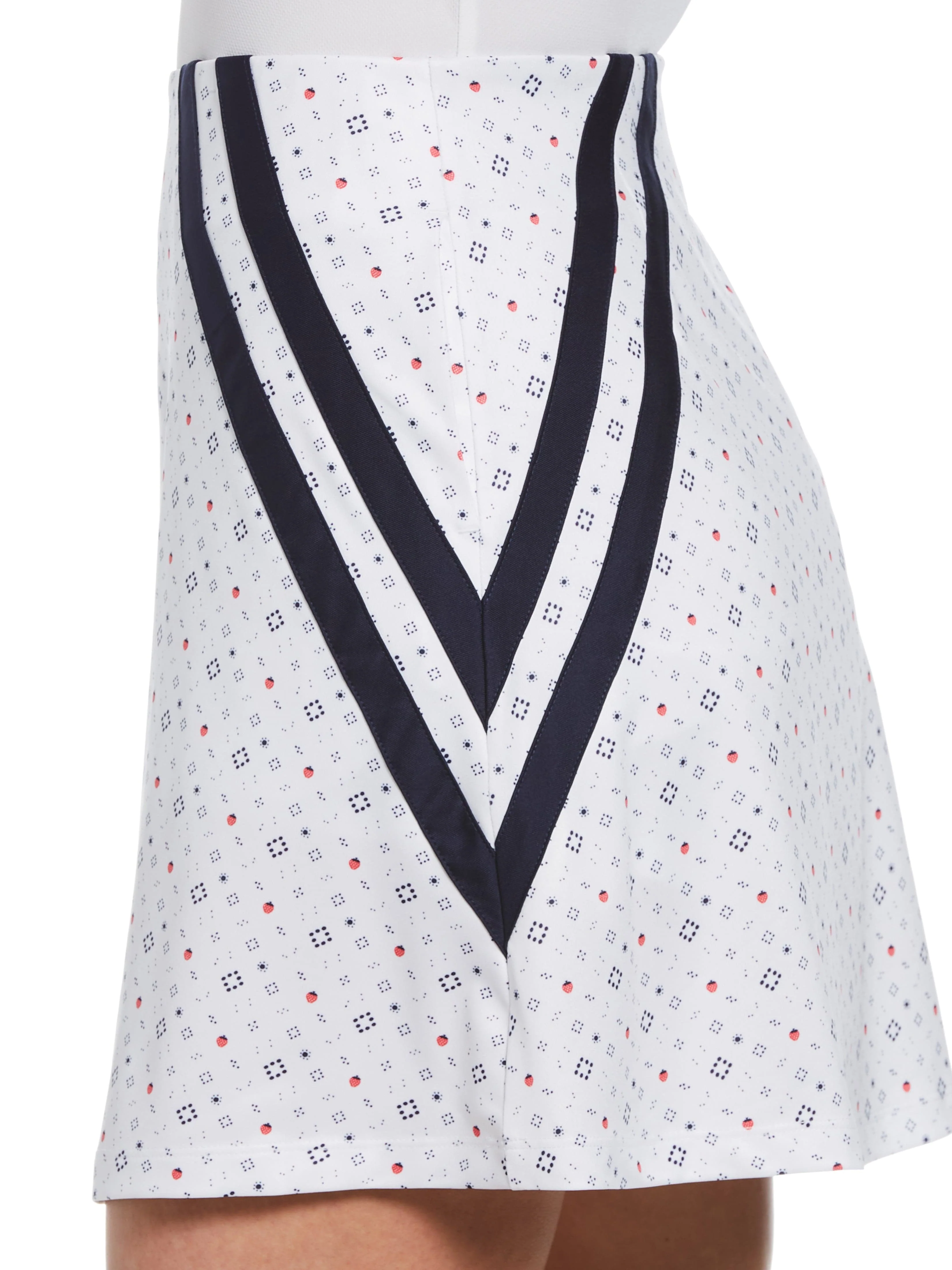 Women's Geometric Strawberry Print Golf Skort - Image 4