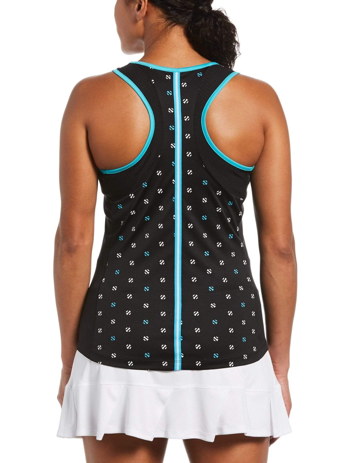 Women's Geometric Tennis Ball Print Tank Top - Image 2