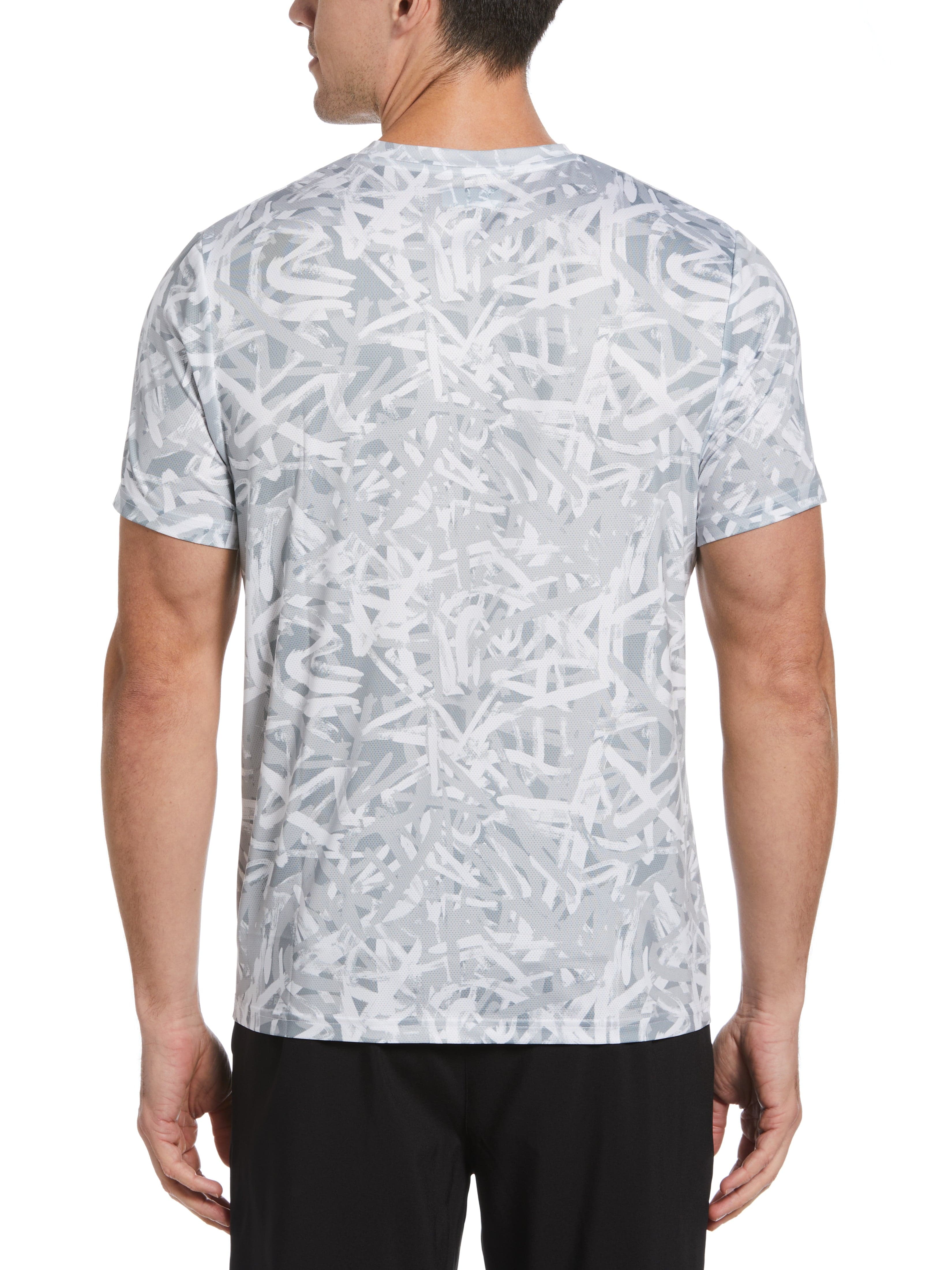 Men's Graffiti Print Block Tennis Crew - Image 2