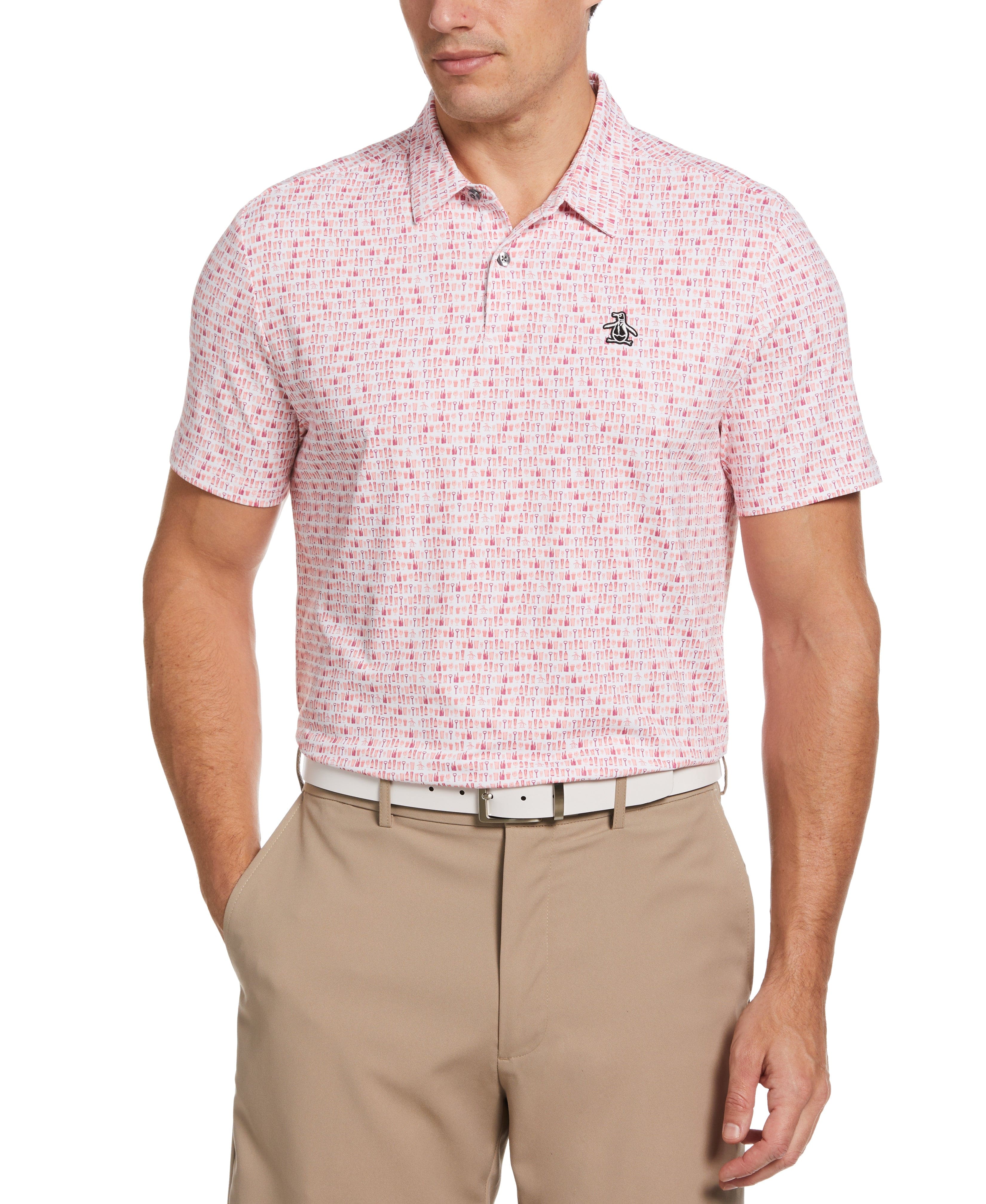 Men's Have a Beer Novelty Print Golf Polo - Image 3