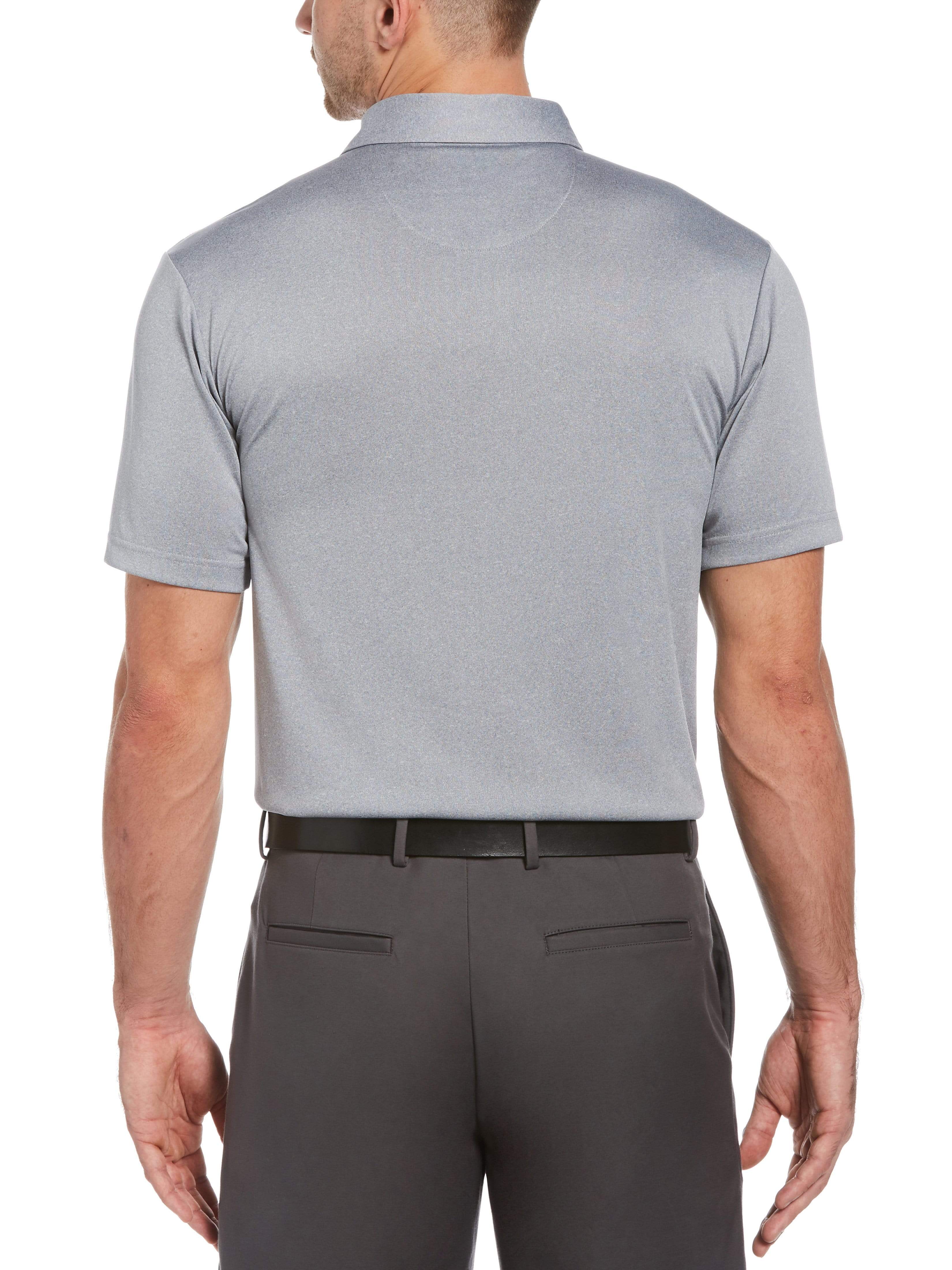 Men's Heather Energy Chest Stripe Golf Polo - Image 2