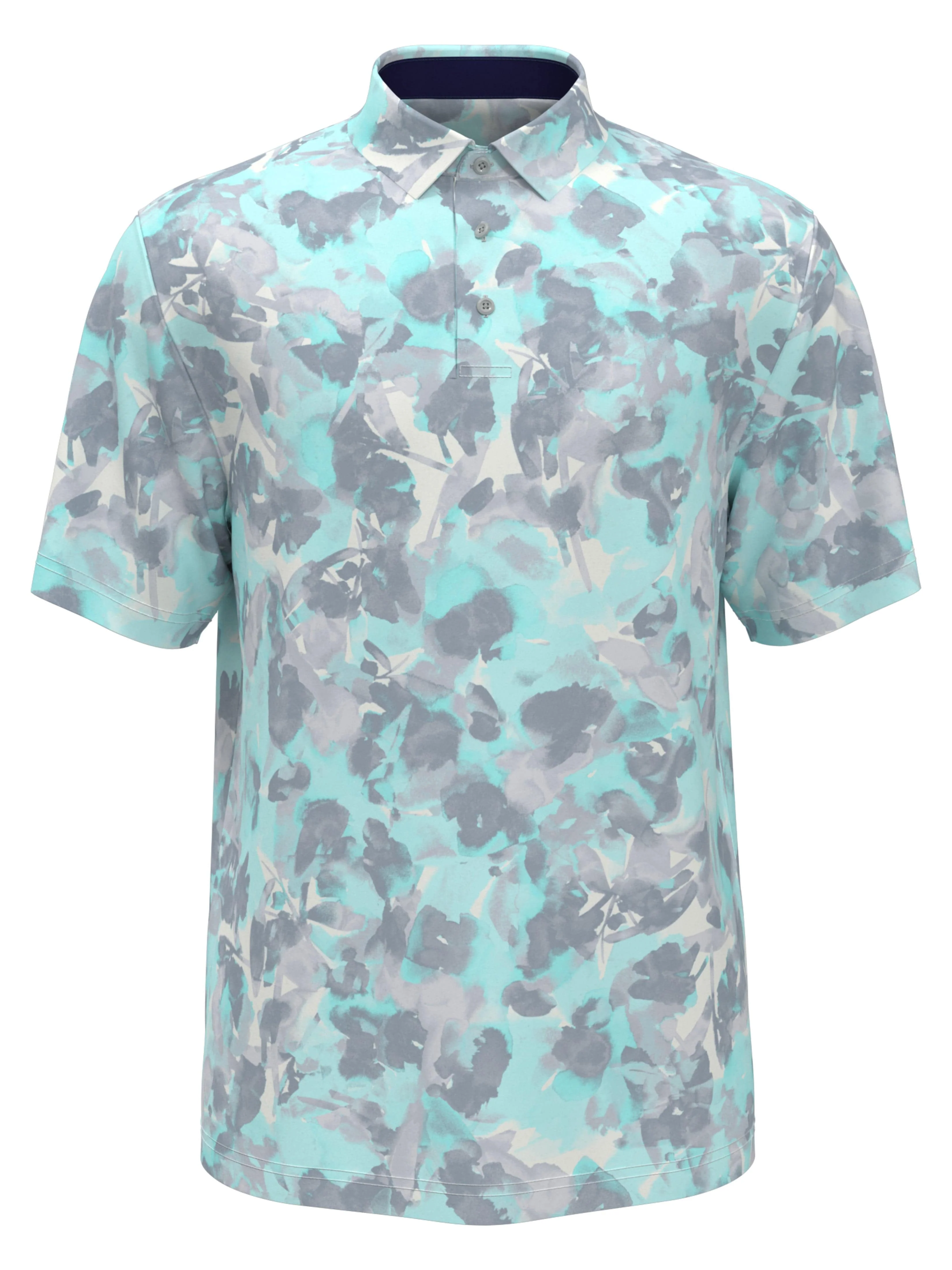 Men's Hidden Floral Print Golf Polo