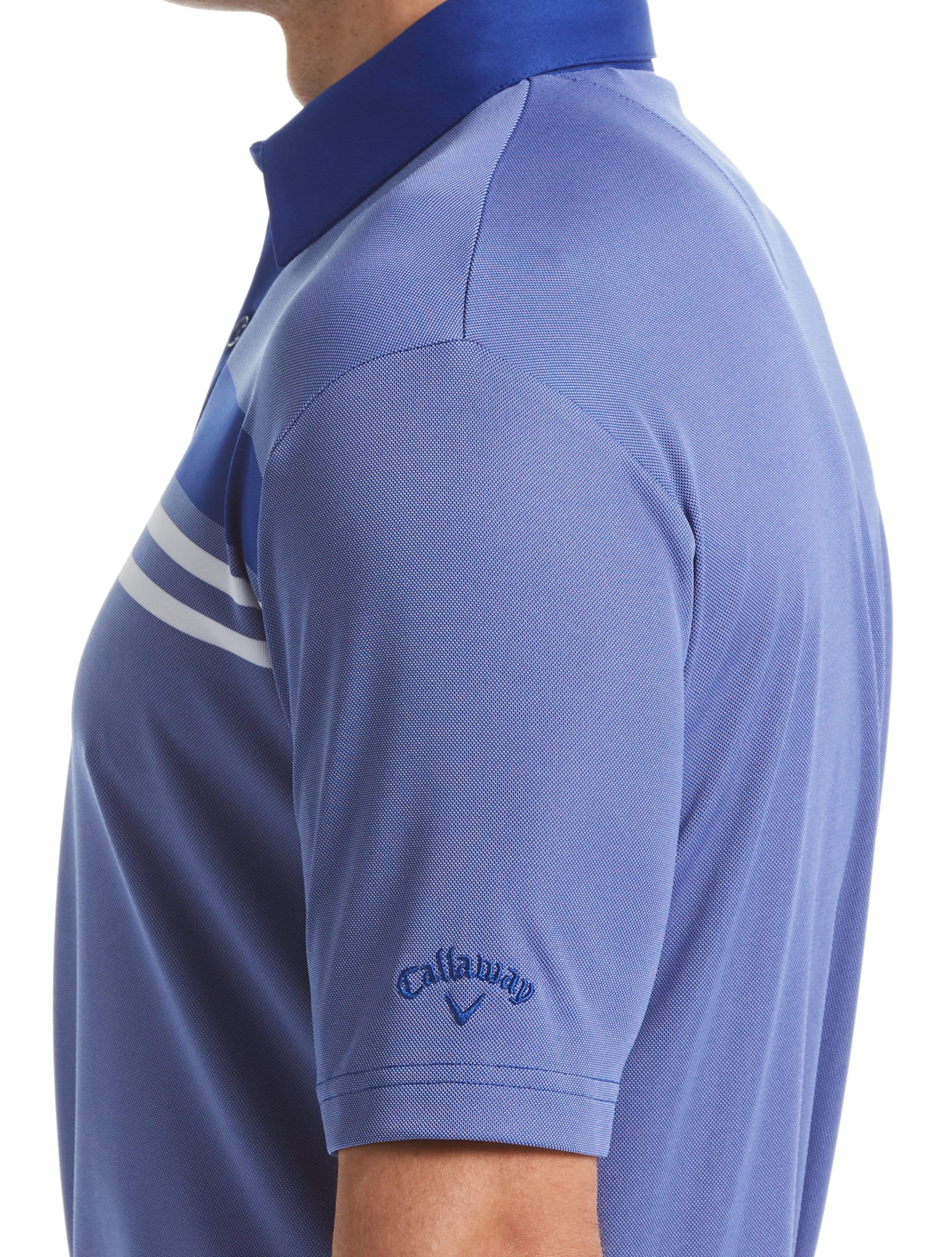 Men's Yarn Dyed Birdseye Color Block Polo - Image 3