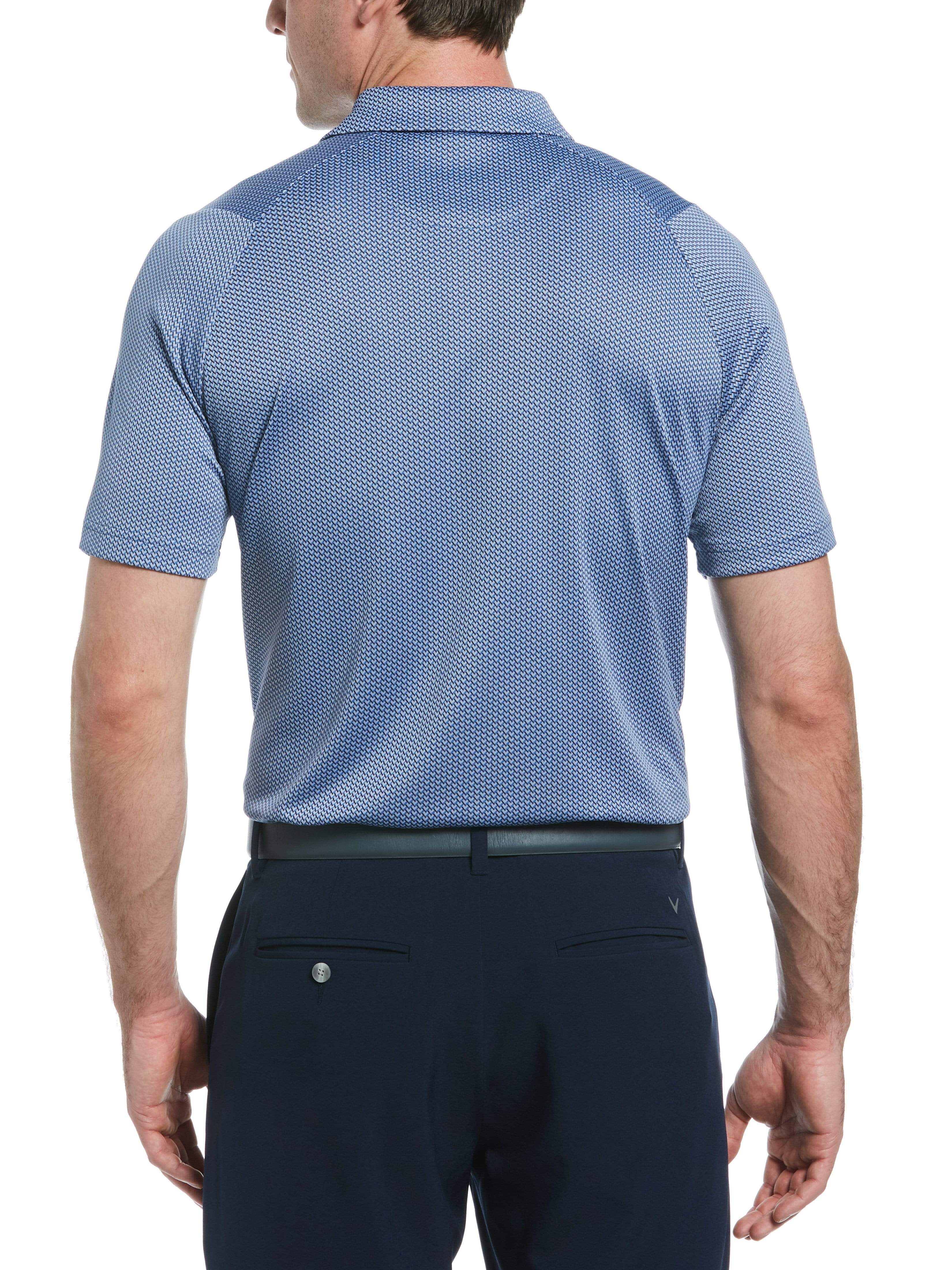 Men's Chevron Jacquard Golf Polo - Image 2