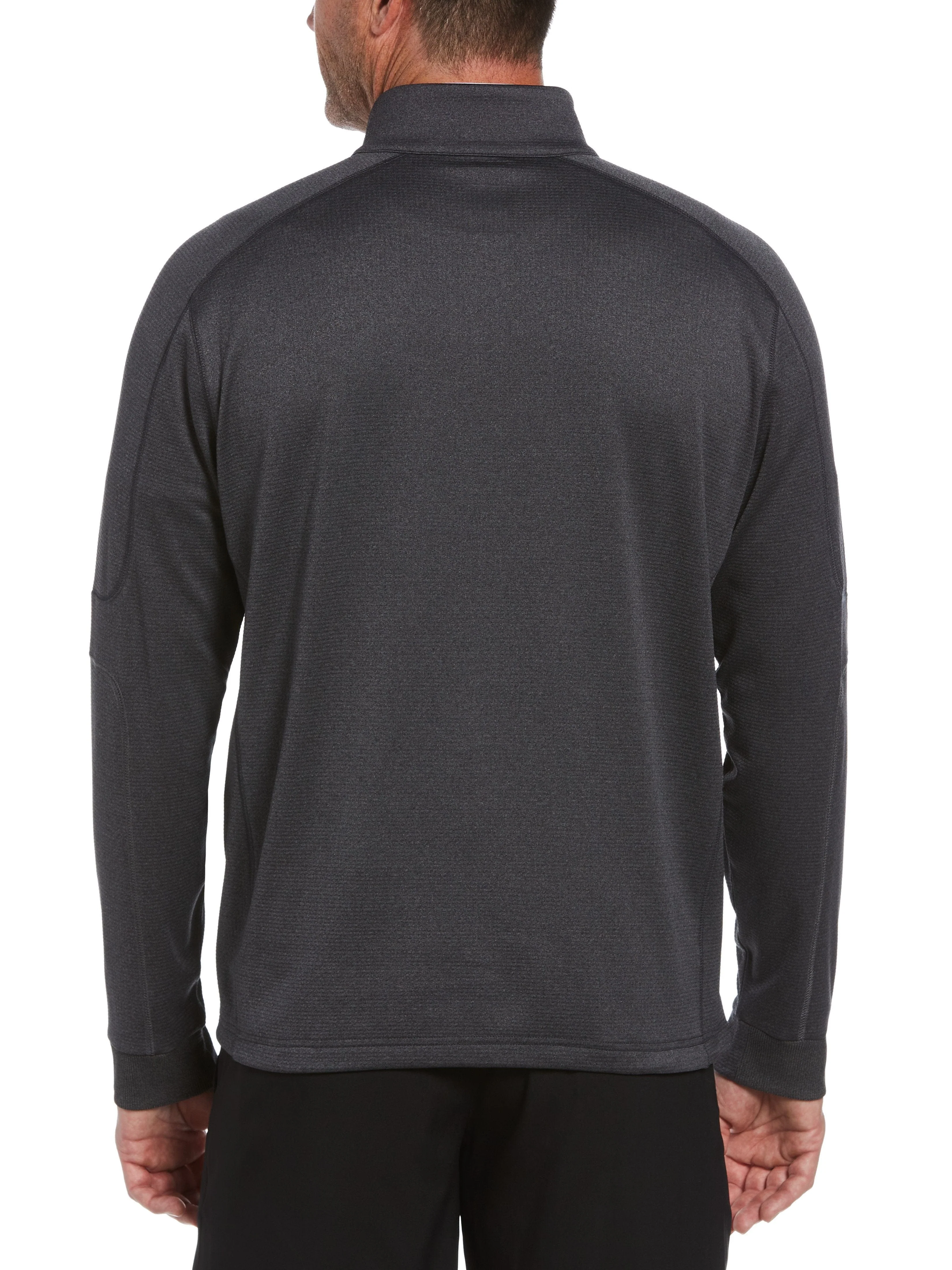 Men's Midweight Waffle Knit Quarter Zip Pullover - Image 2