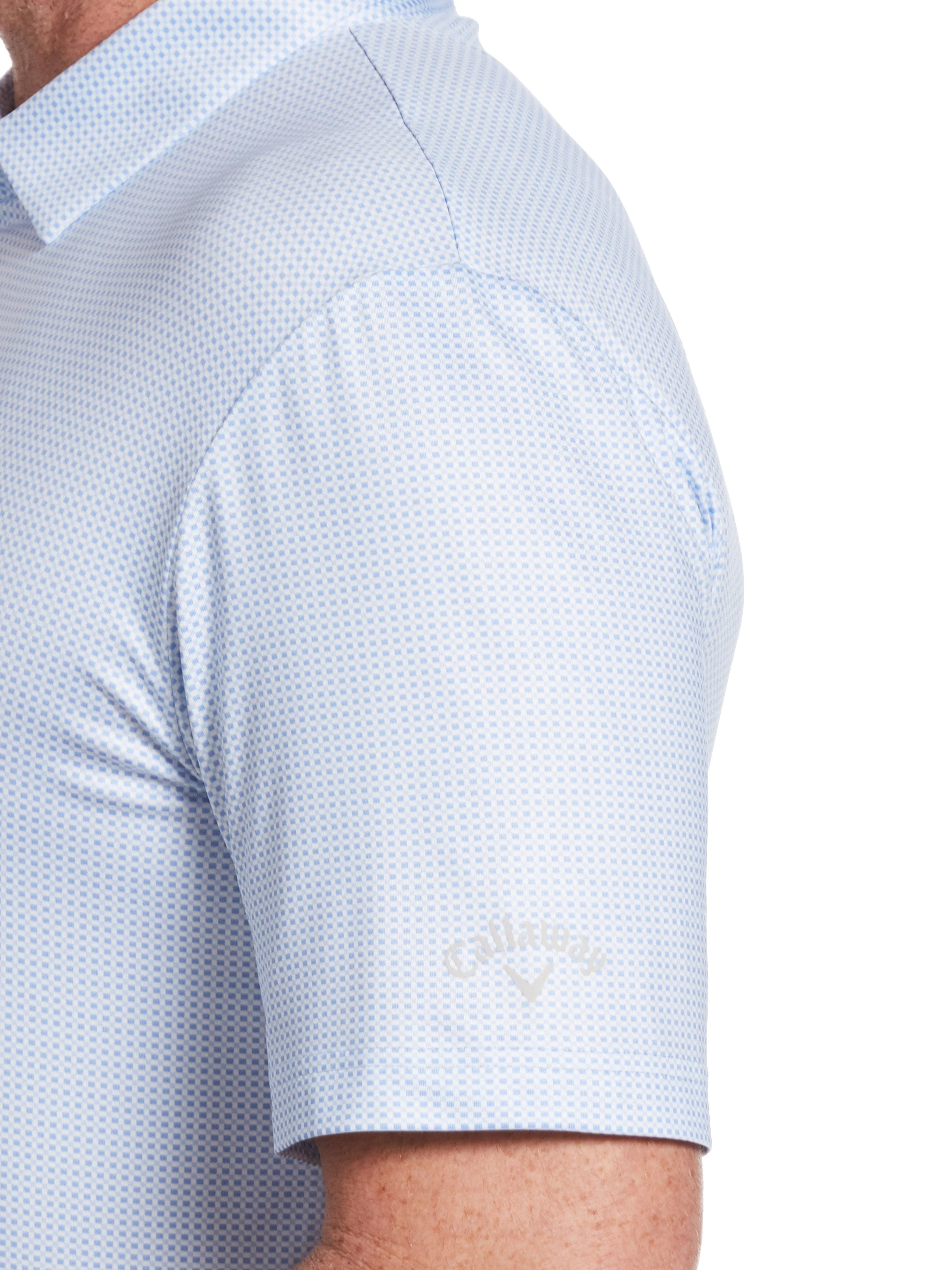 Men's Printed Gingham Polo - Image 3