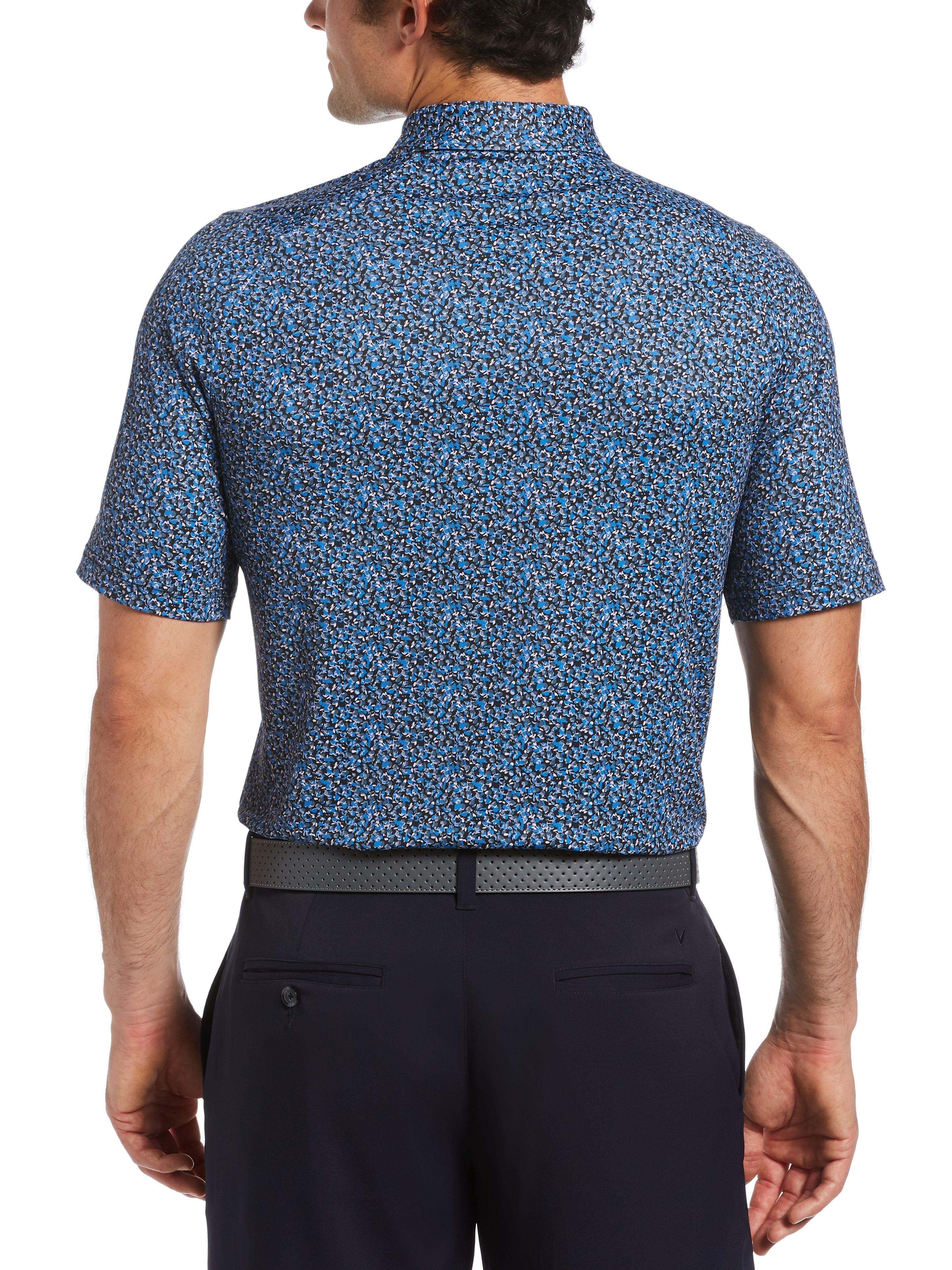 Men's Printed Marled Golf Polo - Image 2