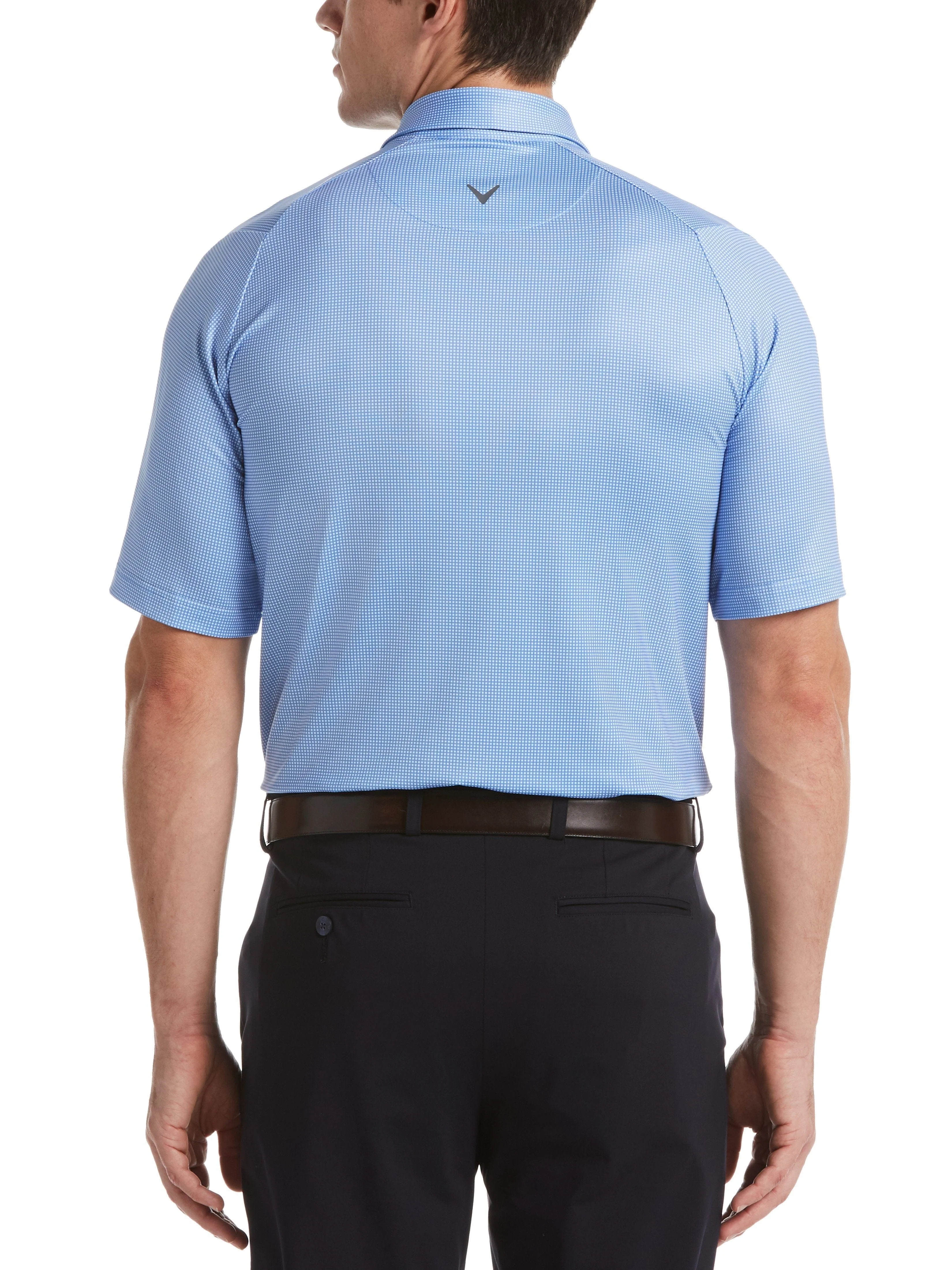 Men's Swing Tech™ Gingham Printed Golf Polo - Image 2