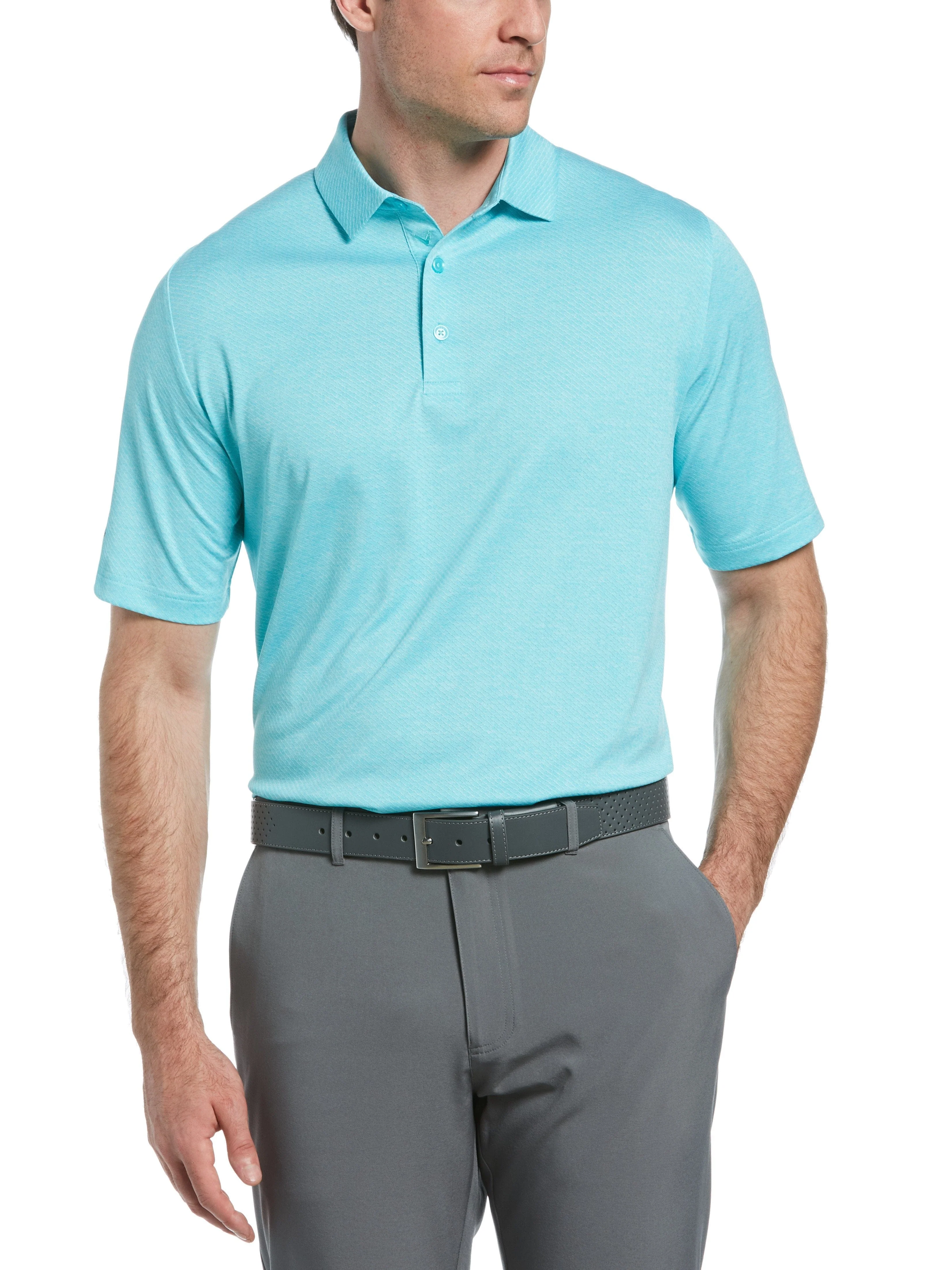 Men's Swing Tech™ Ventilated Heather Jacquard Golf Polo