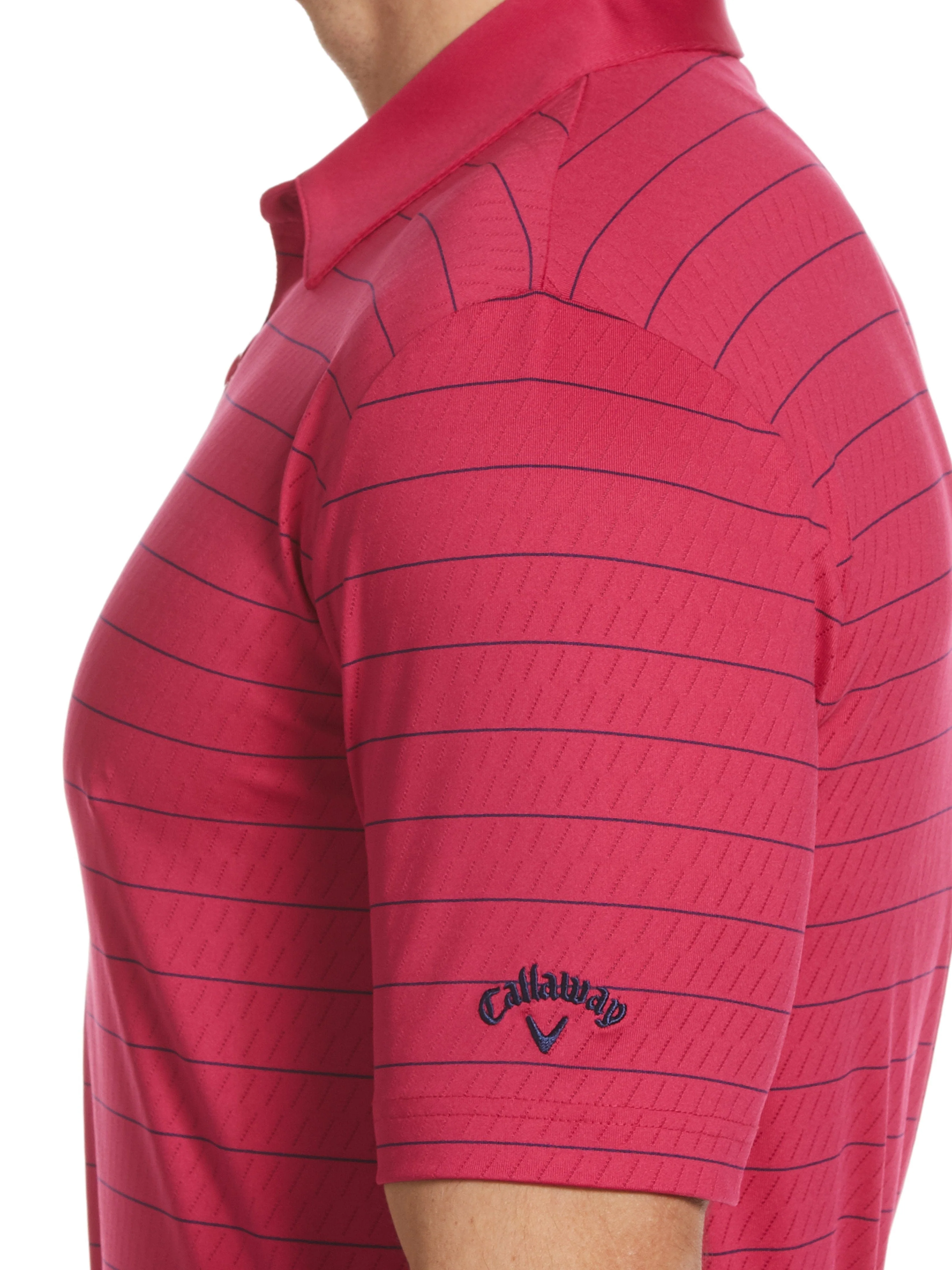 Men's Ventilated Stripe Golf Polo - Image 3