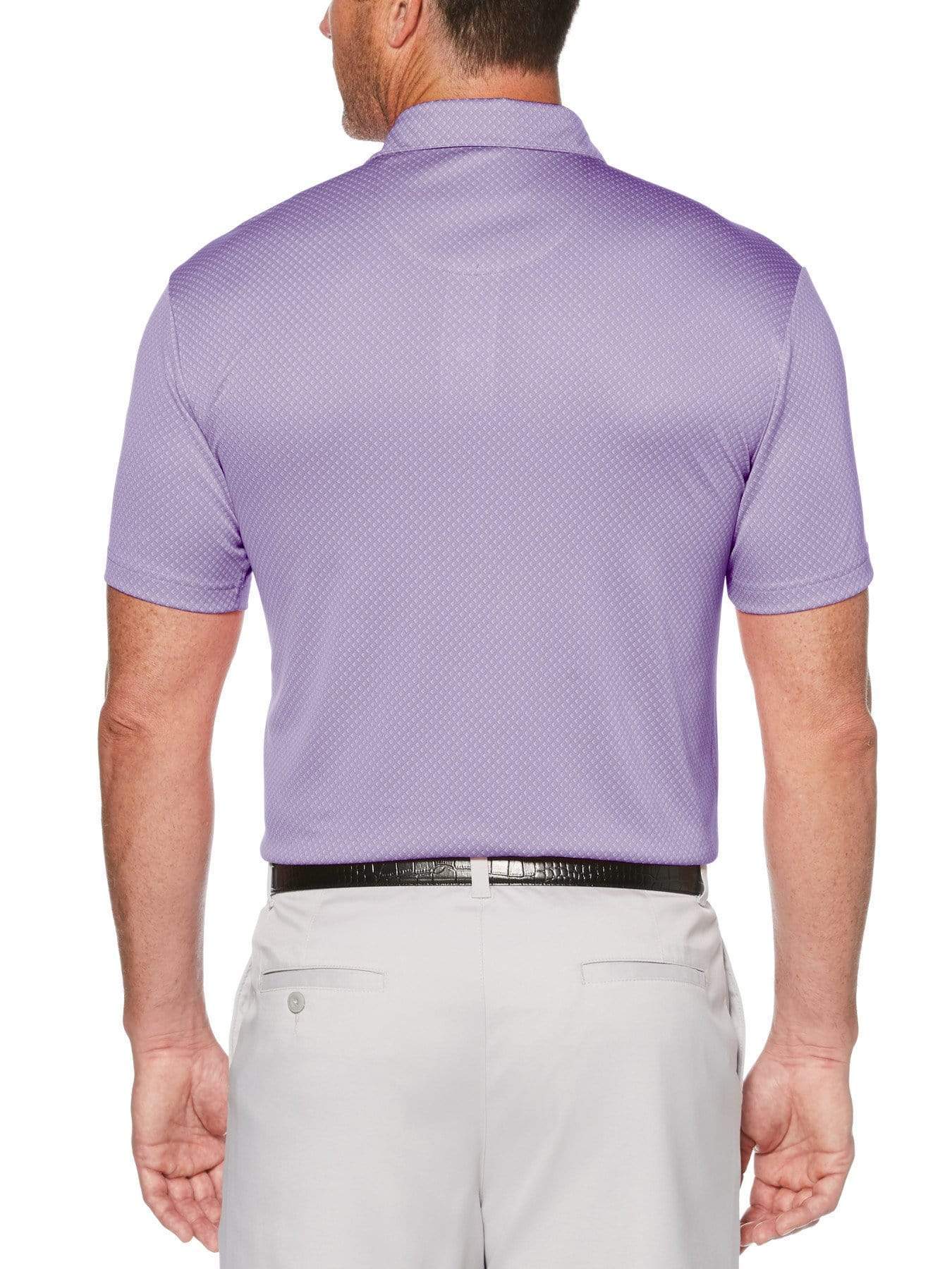Men's Mini Argyle Jacquard Print Polo - Image 2