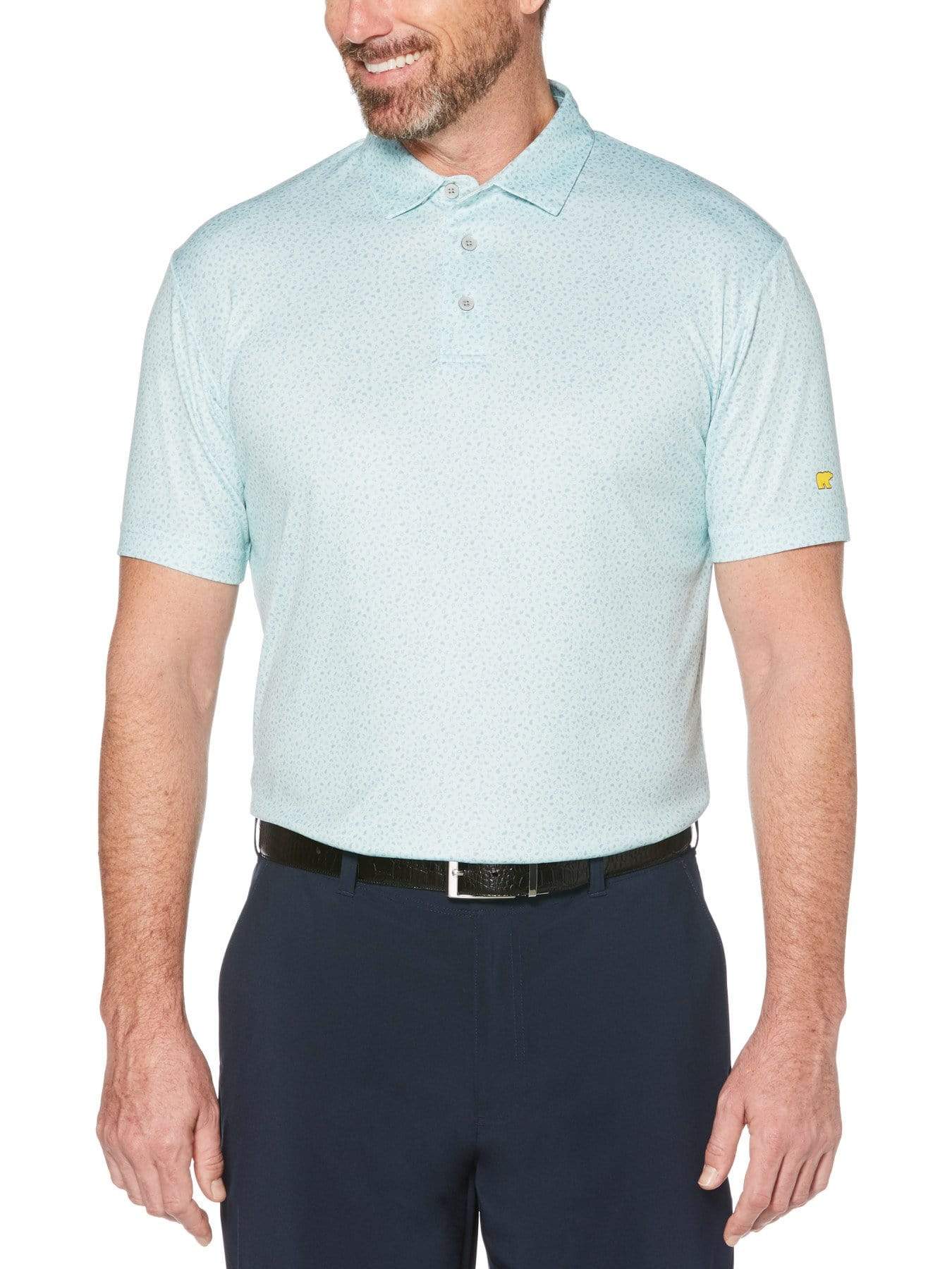 Men's Mini Paisley Short Sleeve Golf Polo