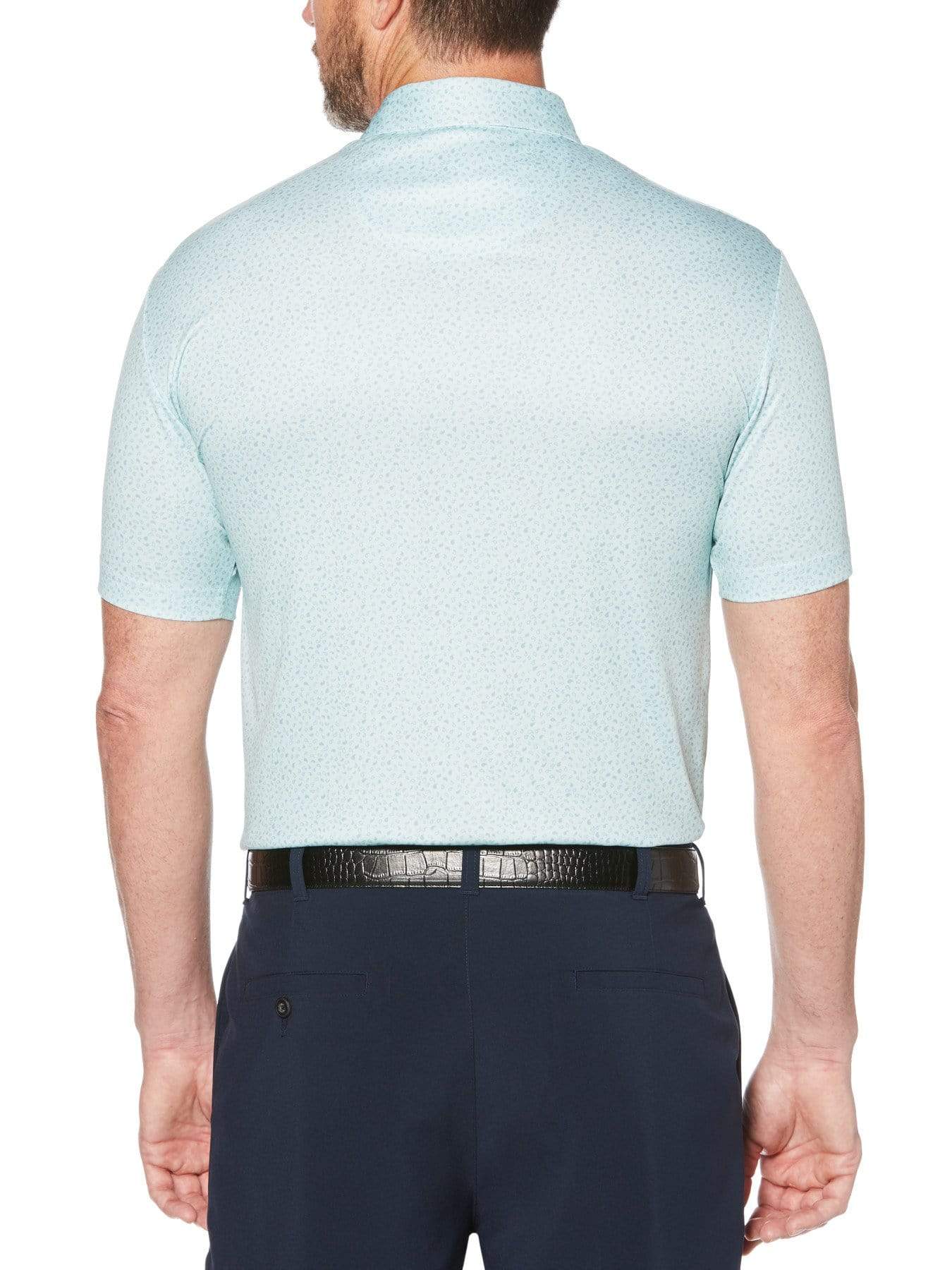 Men's Mini Paisley Short Sleeve Golf Polo - Image 2