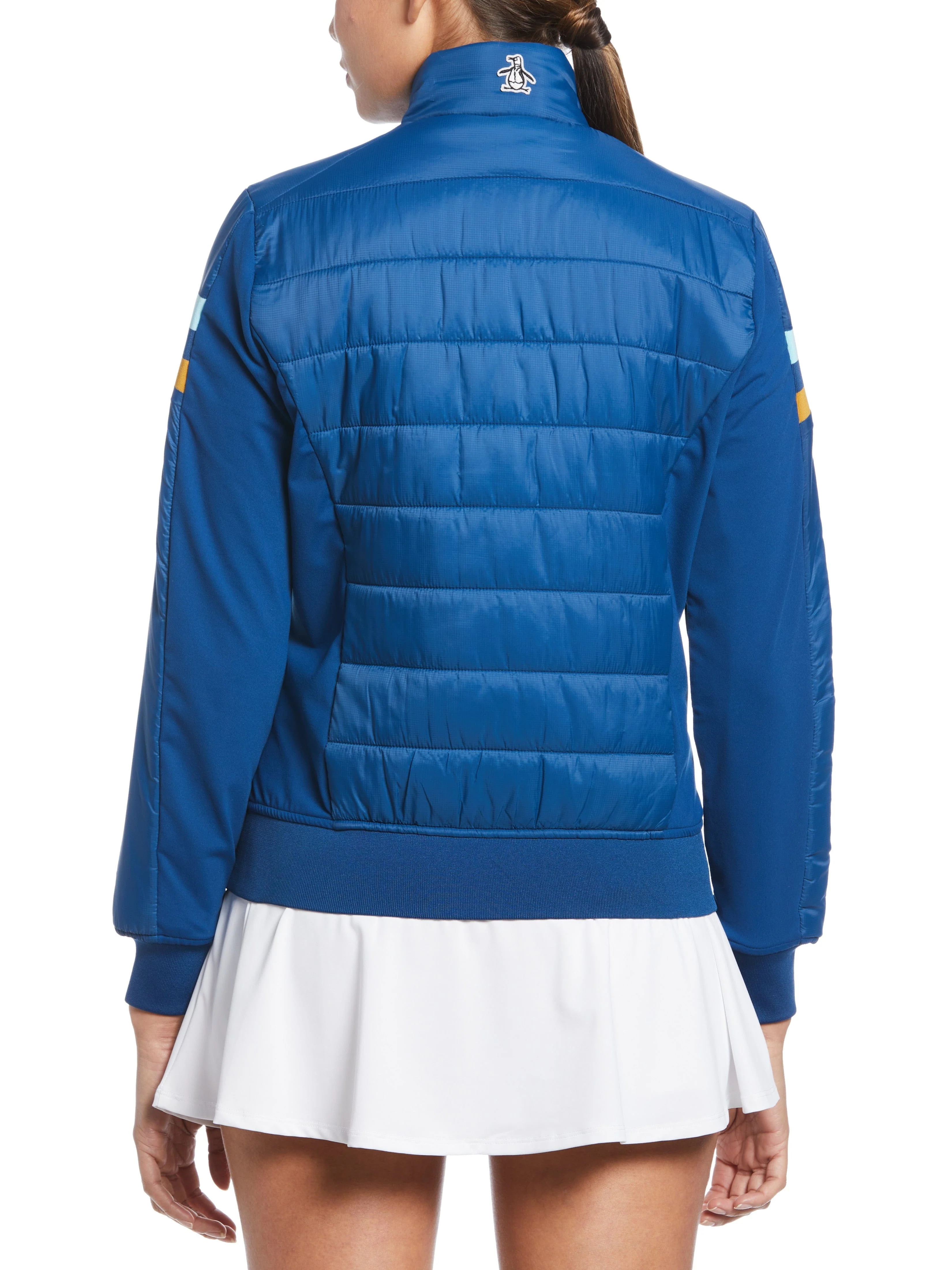 Women's Mixed Media Puffer Golf Jacket - Image 2