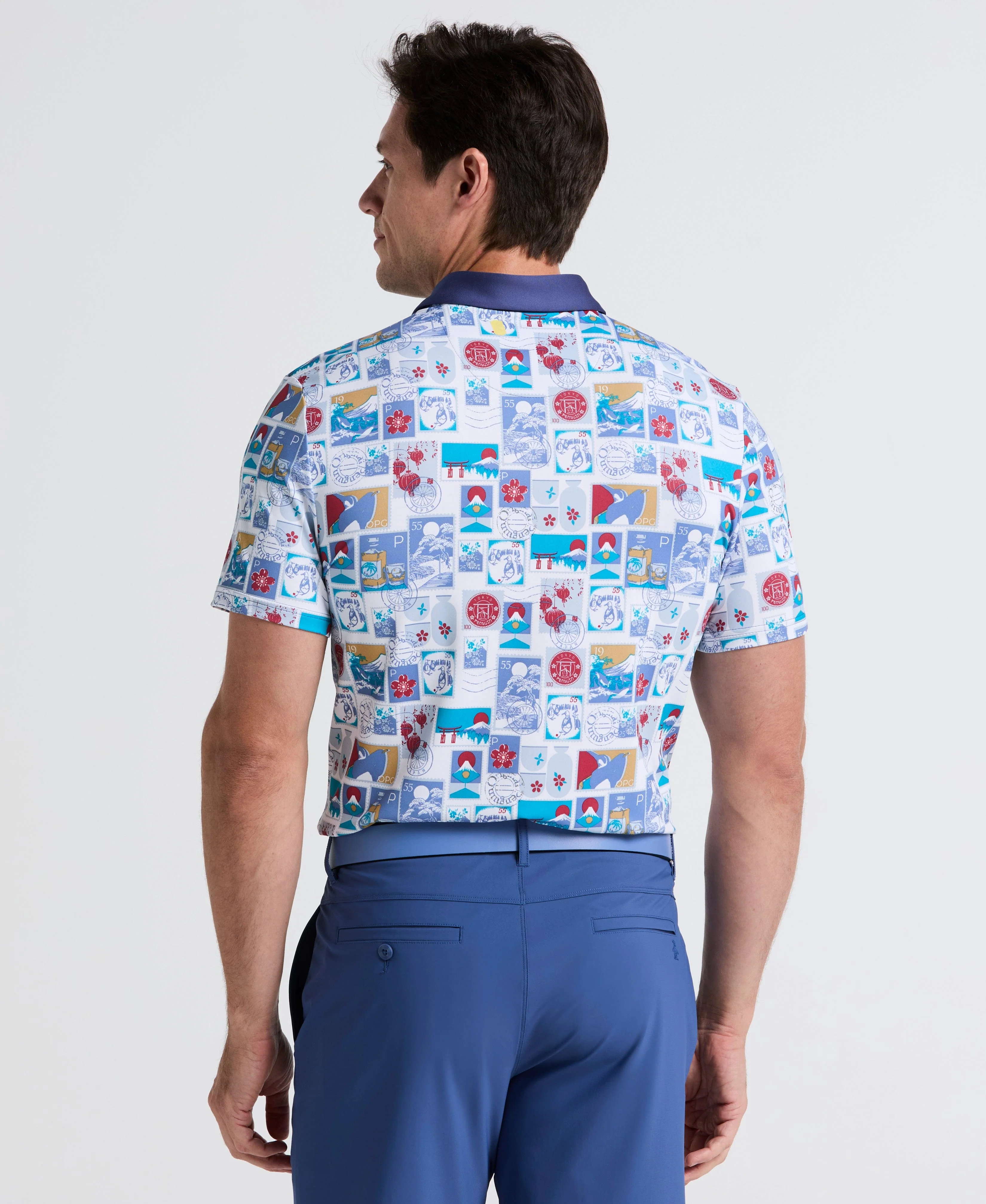 Men's Petes Stamp Print Polo - Image 4