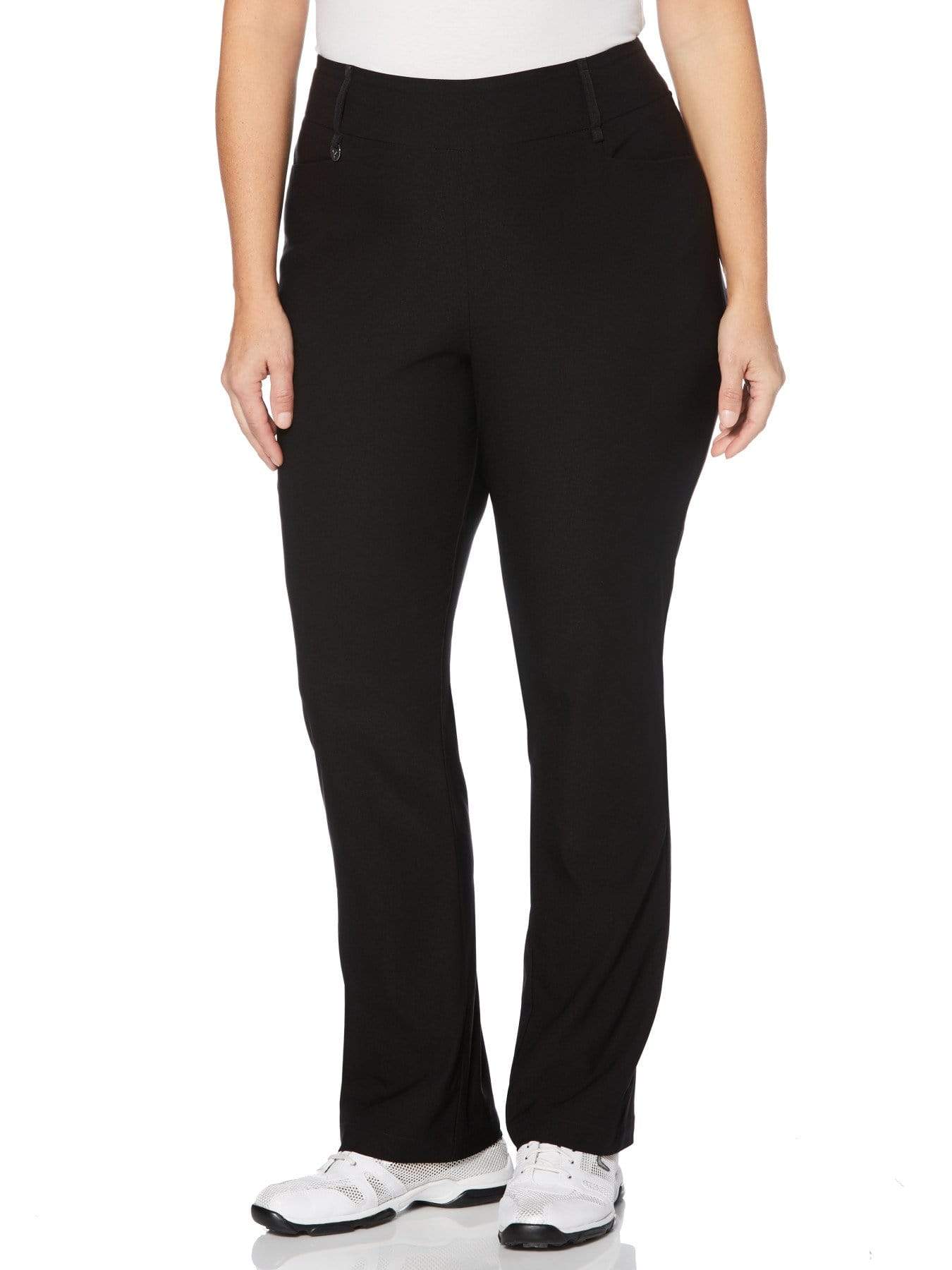 Women's Plus Pull-On Stretch Solid Pants